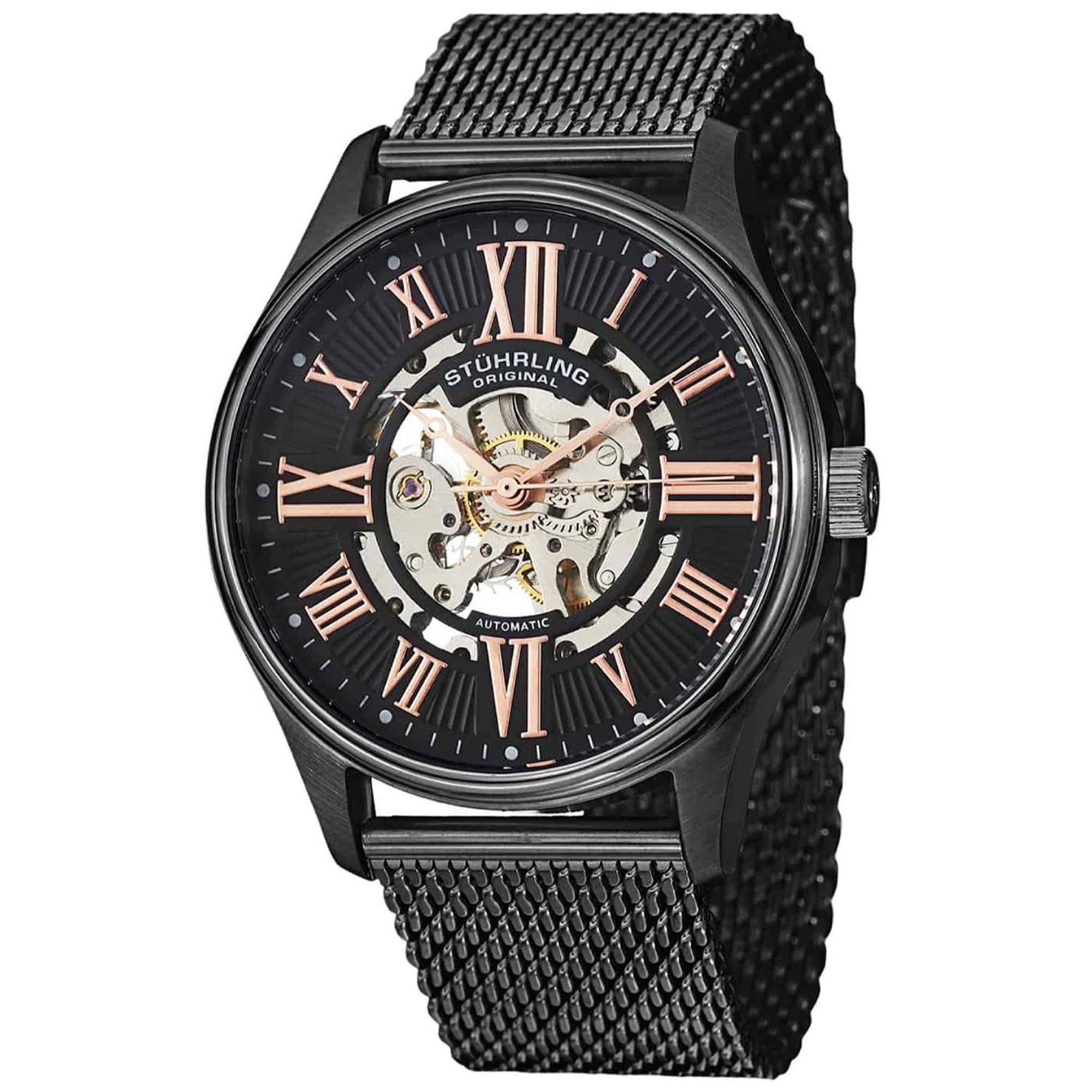 Stuhrling  Automatic Atrium Elite Silver Dial Men's Watch 747M.03