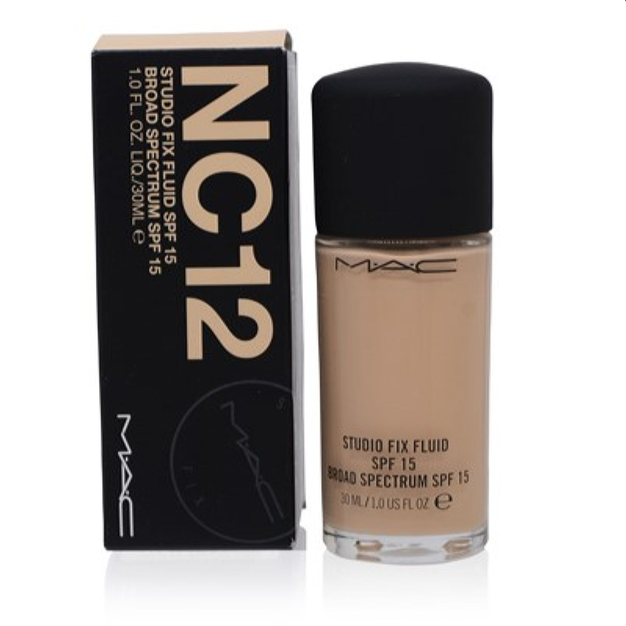 Mac Cosmetics  Mac Cosmetics Studio Fix Fluid Spf 15 (Nc12) 1.0 Oz (30 Ml)  773602531790