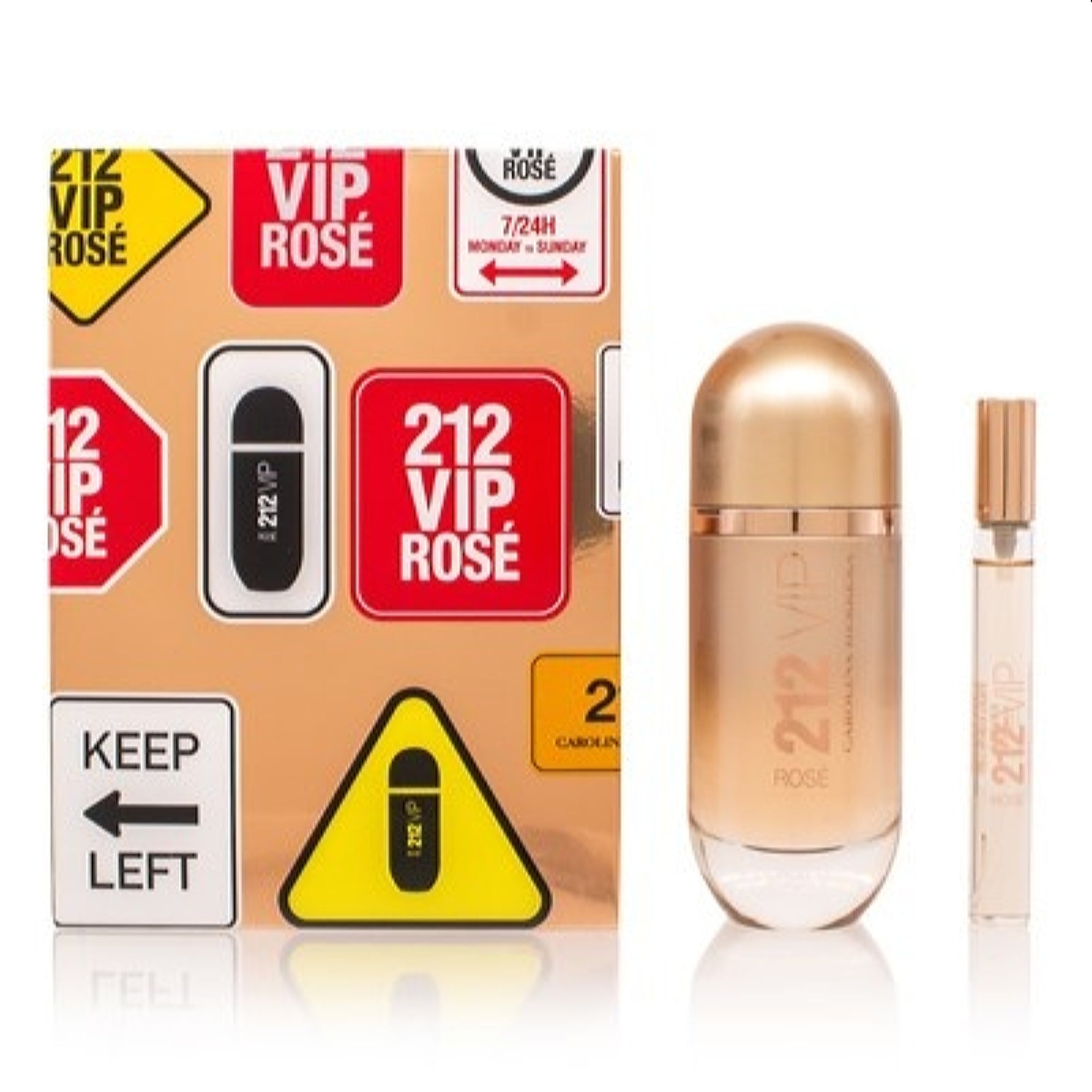 Carolina Herrera Women's 212 Vip Rose Carolina Herrera Travel Exclusive Set   8411061978924