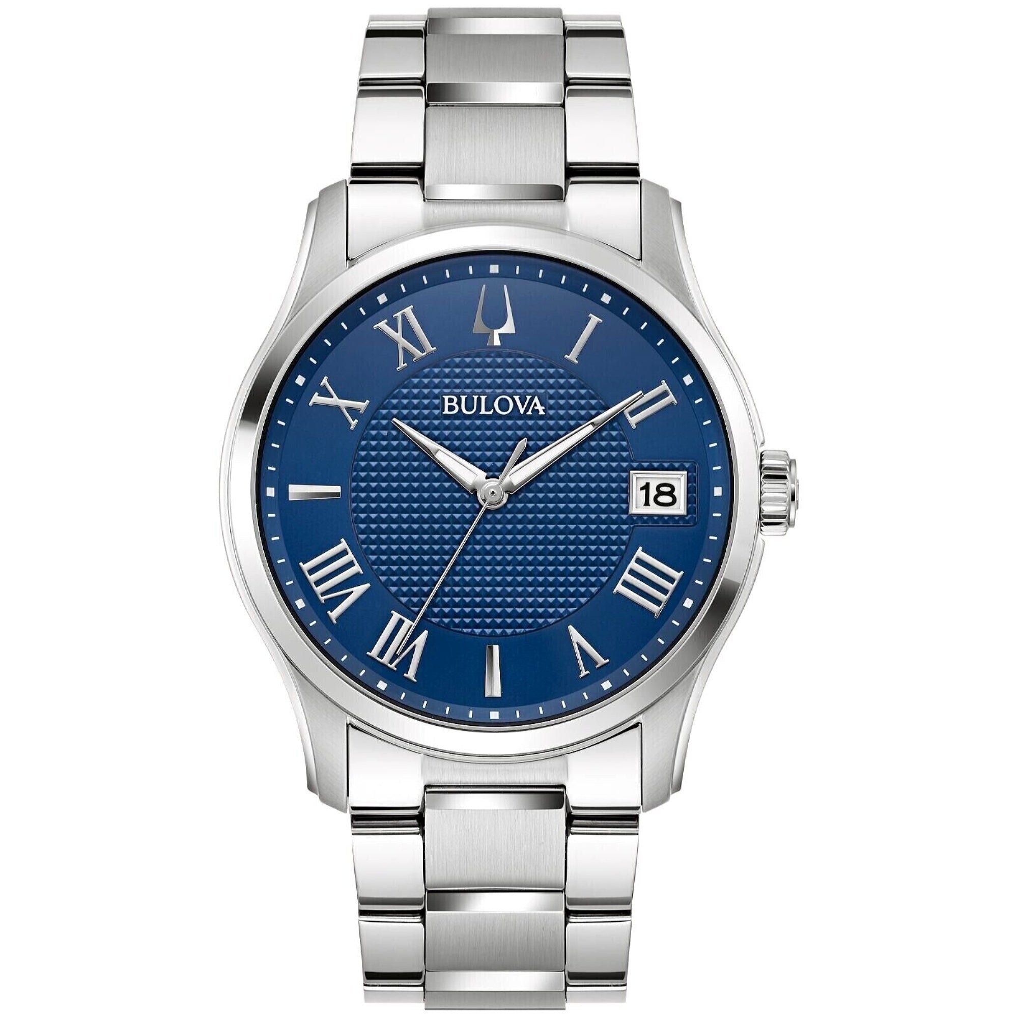 Bulova Wilton Quartz Blue Dial Men's Watch 96B386