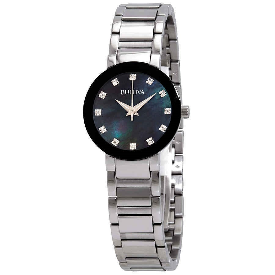 Bulova Bulova Quartz Black Mother of Pearl Dial Women's Watch 96P172