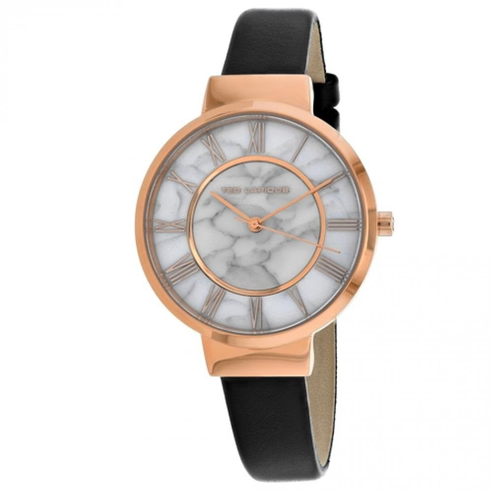 Ted Lapidus Classic Quartz Marble white Dial Women's Watch A0713UARN