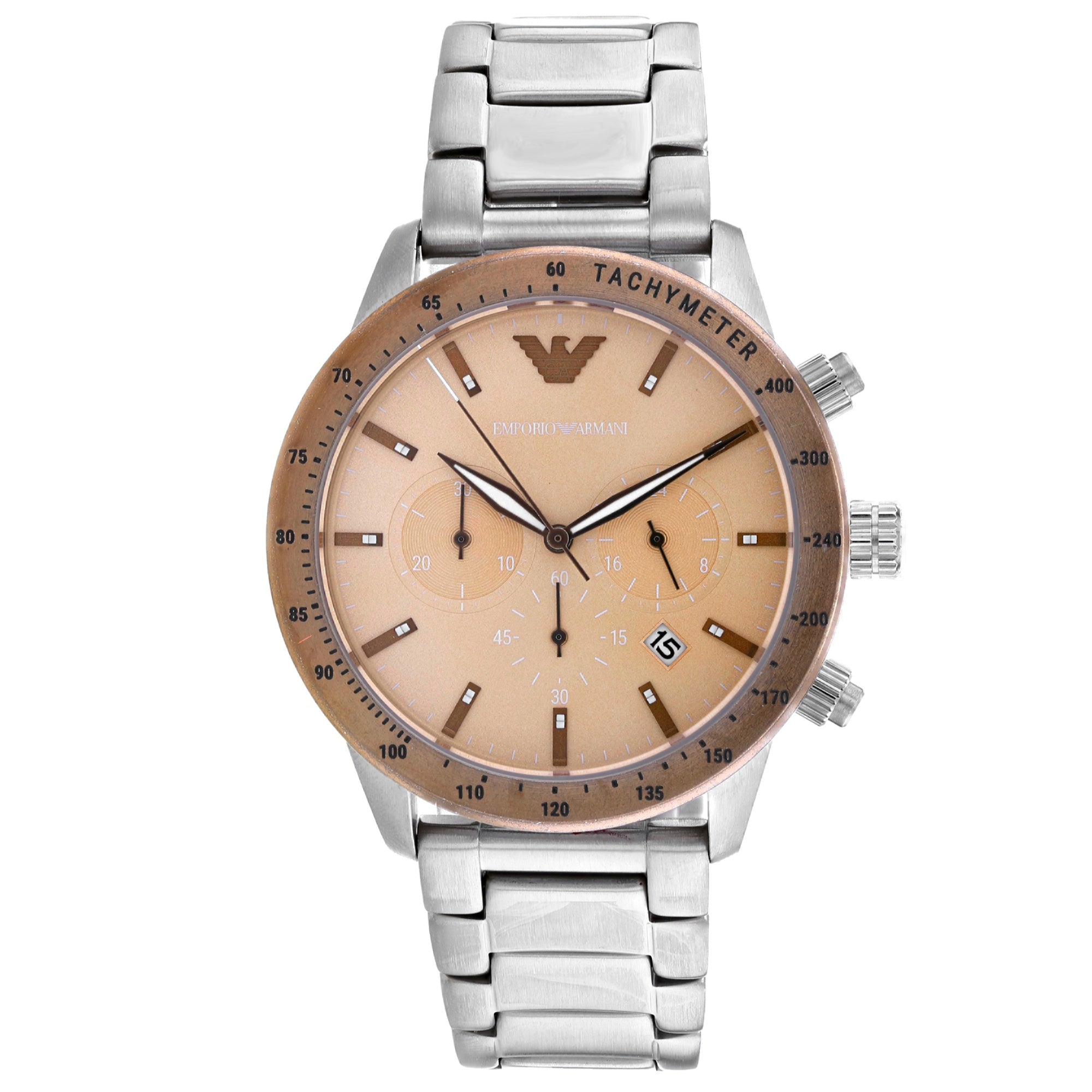 Emporio Armani  Quartz Mario Gold Dial Men's Watch AR11352