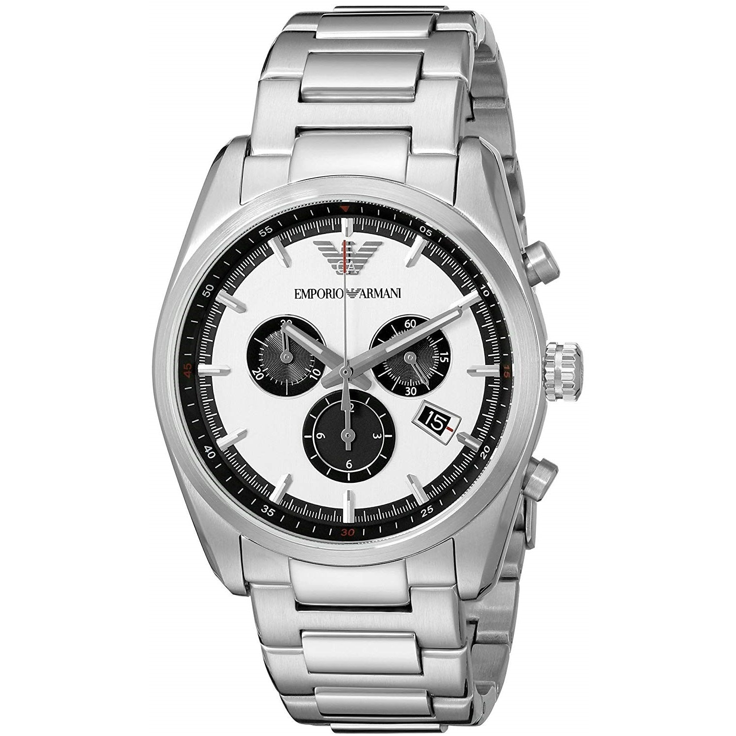 Emporio Armani Sportivo Quartz Chronograph Silver Dial Men's Watch AR6007