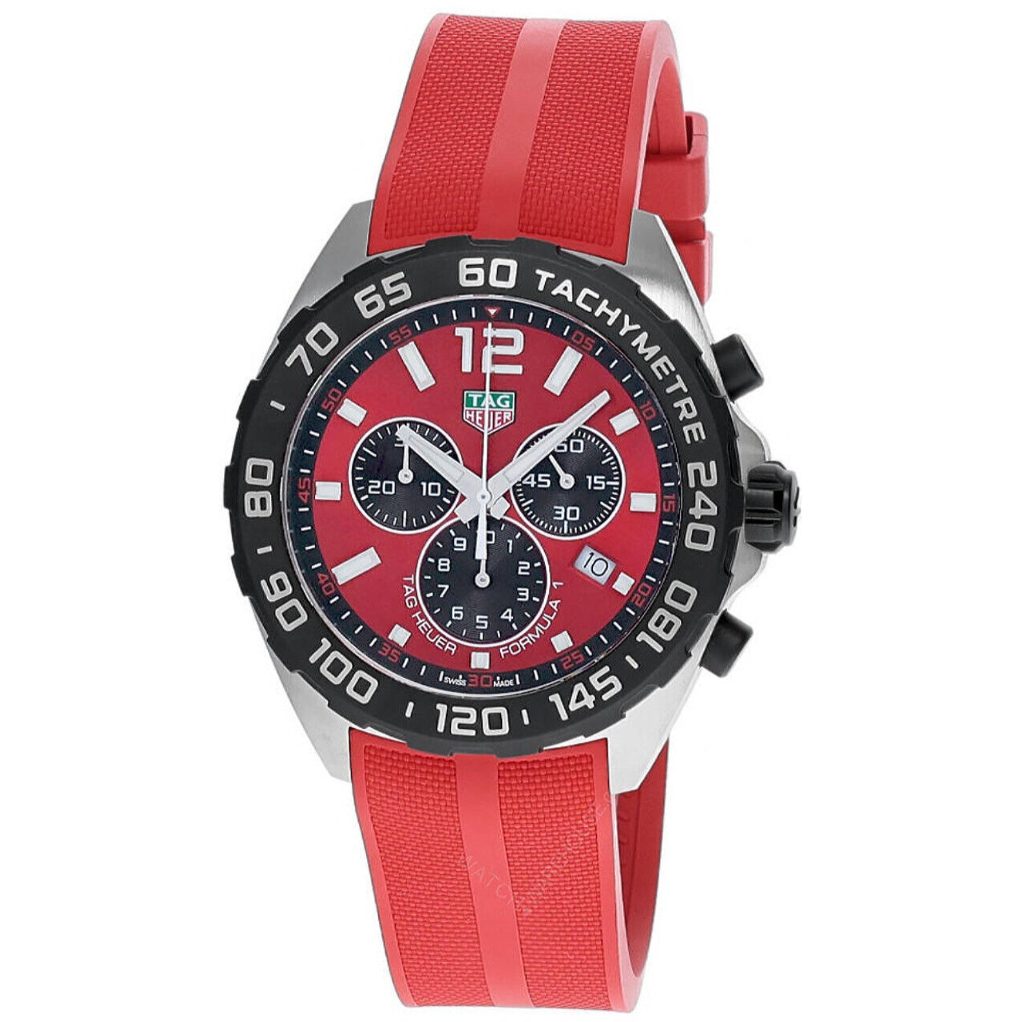 Tag Heuer Formula 1 Quartz Chronograph Red Dial Men's Watch CAZ101AN.FT8055
