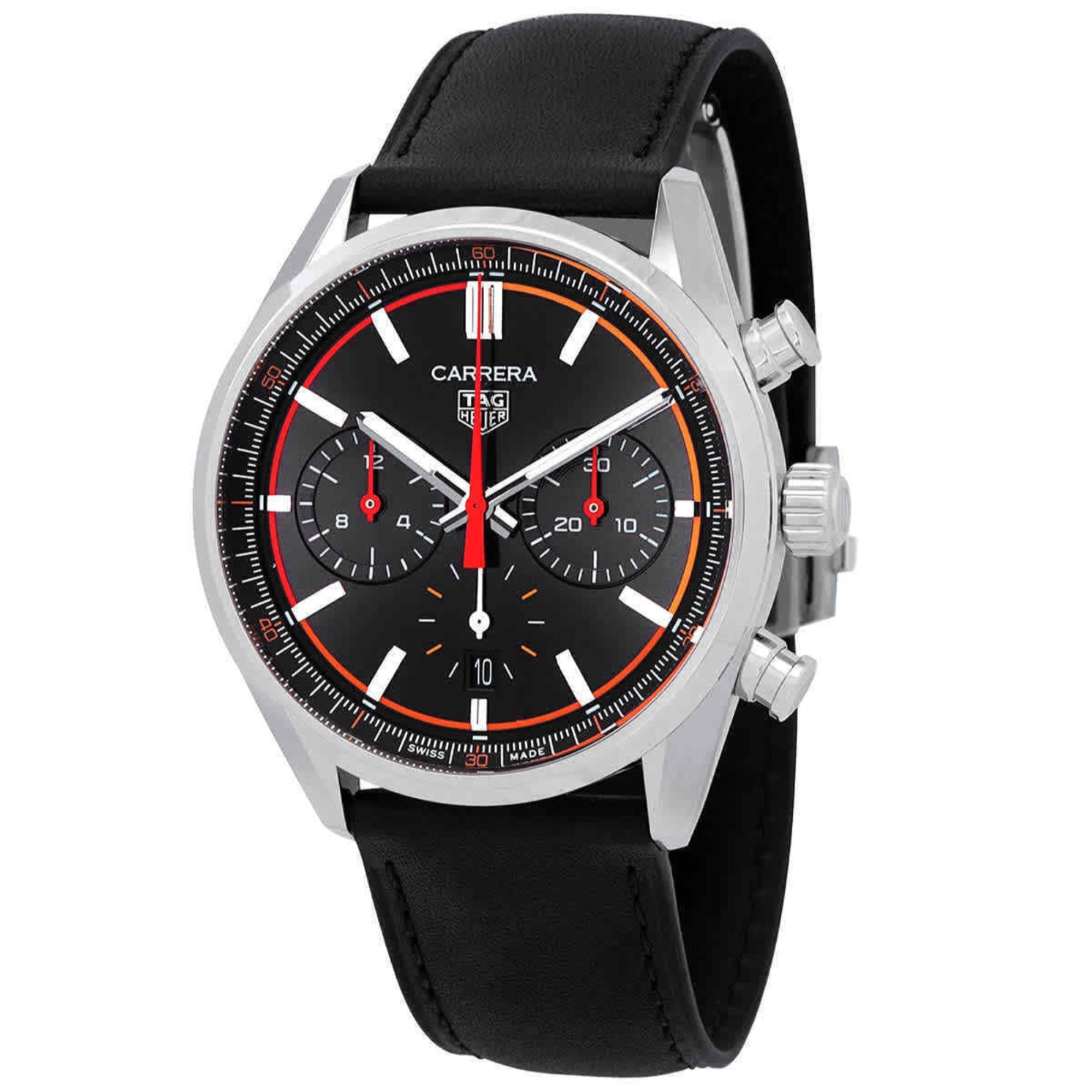 Tag Heuer Carrera Automatic Chronograph Black Dial Men's Watch CBN201C.FC6542