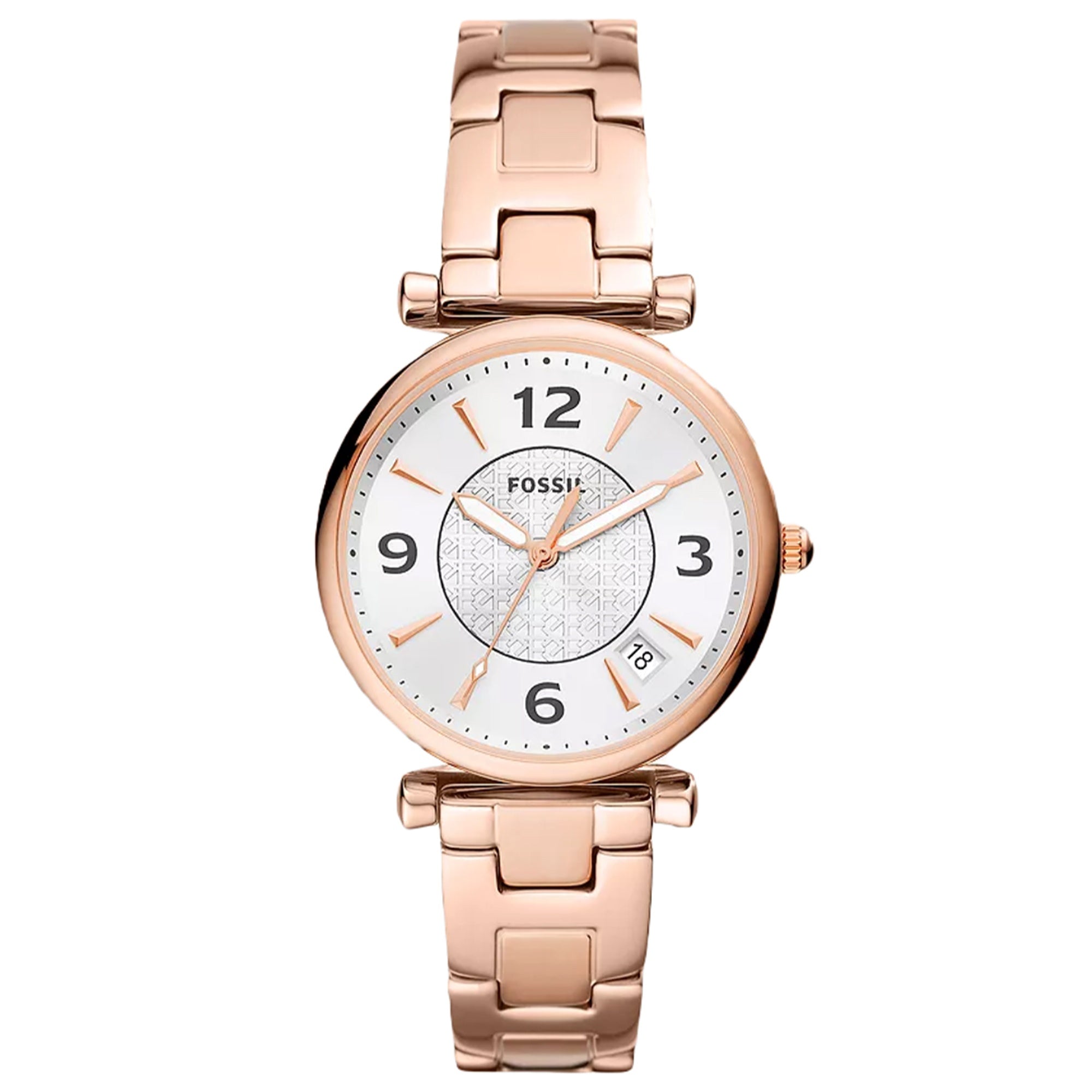 Fossil  Quartz Carlie Silver Dial Women's Watch ES5158