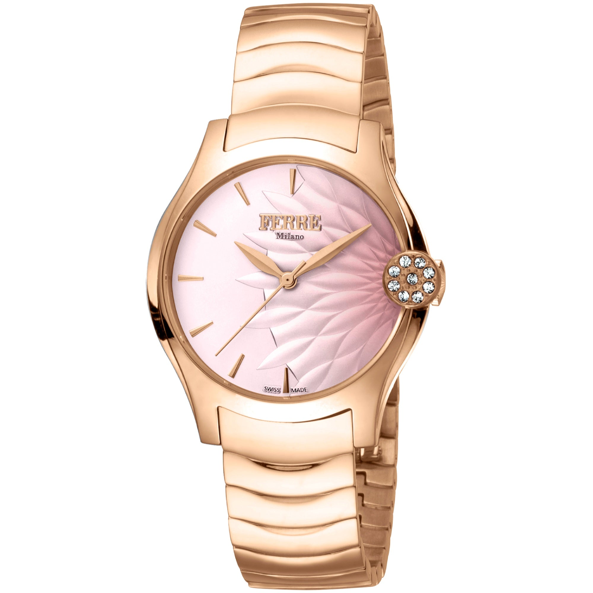 Ferre Milano  Quartz Classic Pink Dial Women's Watch FM1L121M0081