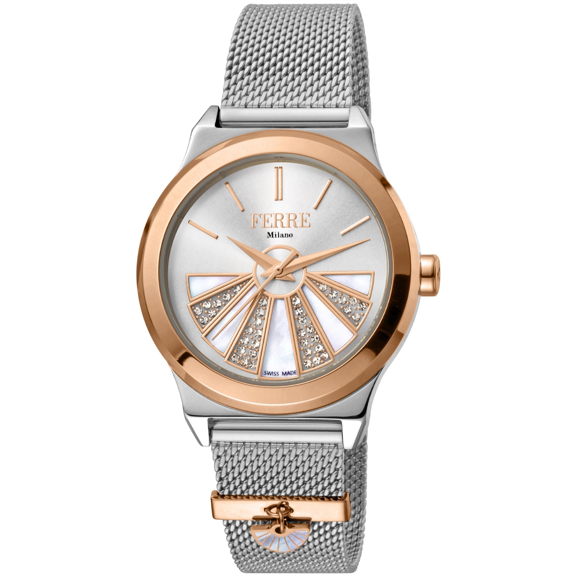 Ferre Milano  Quartz Classic Silver Dial Women's Watch FM1L125M0091