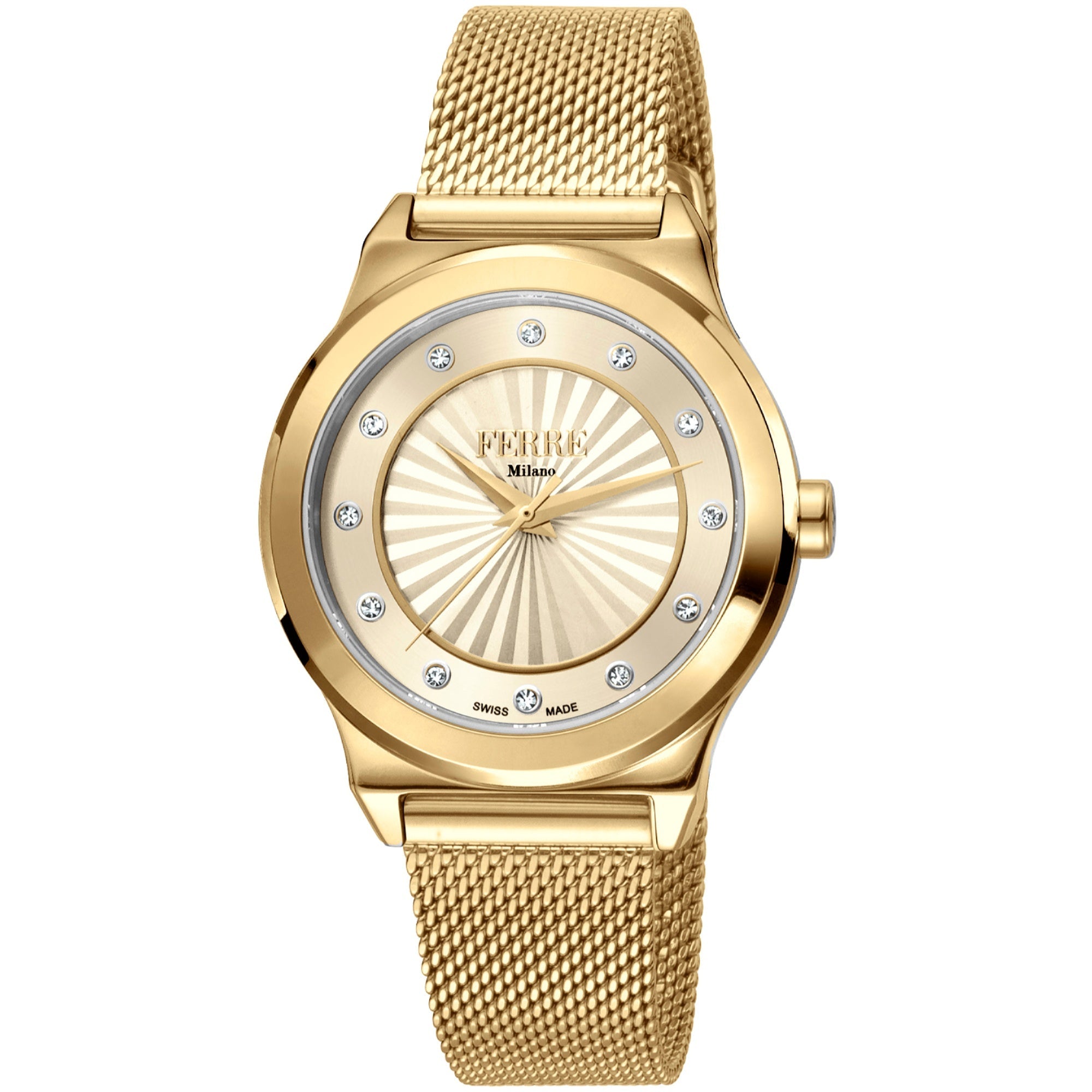 Ferre Milano  Quartz Classic Gold Dial Women's Watch FM1L125M0251