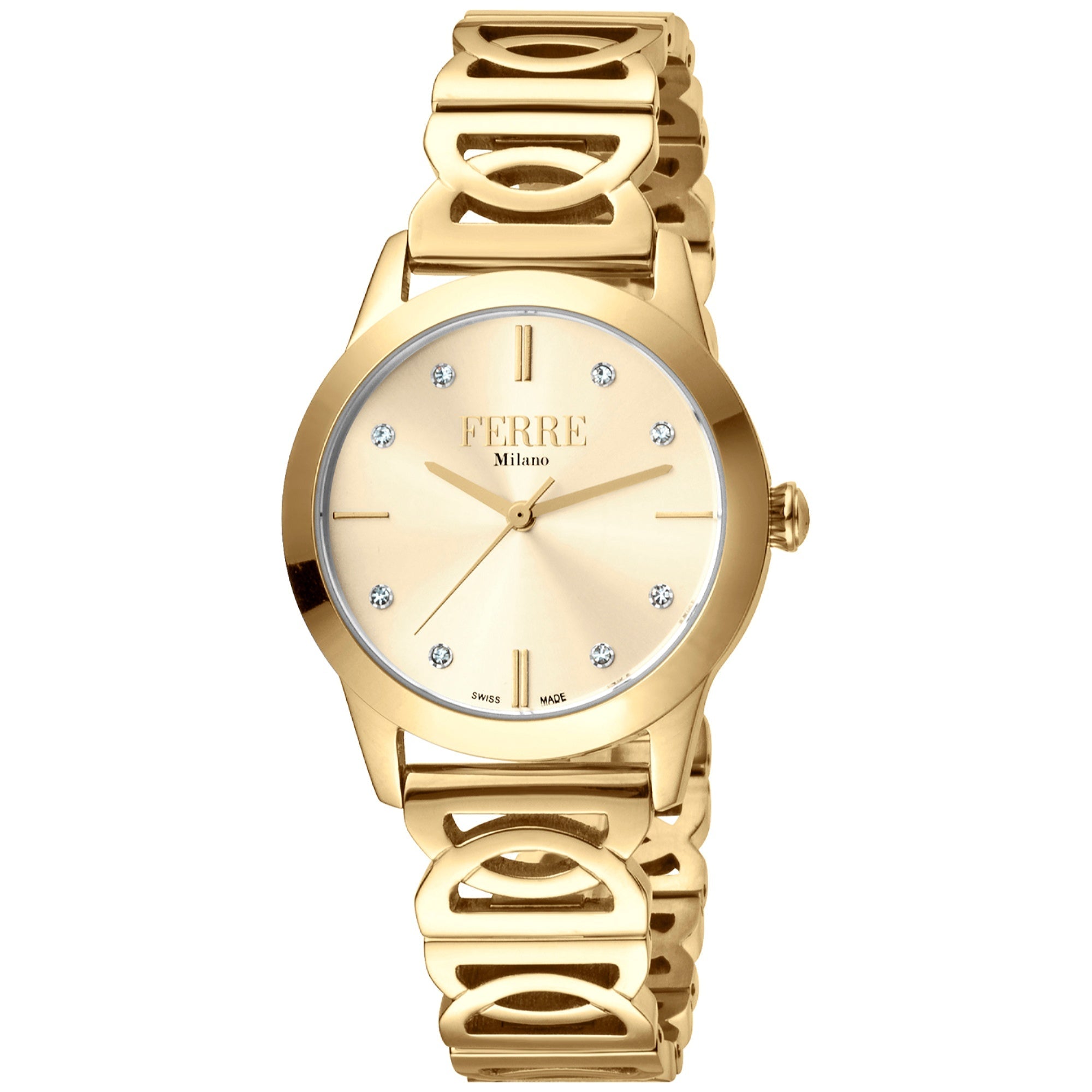 Ferre Milano  Quartz Classic Gold Dial Women's Watch FM1L126M0241
