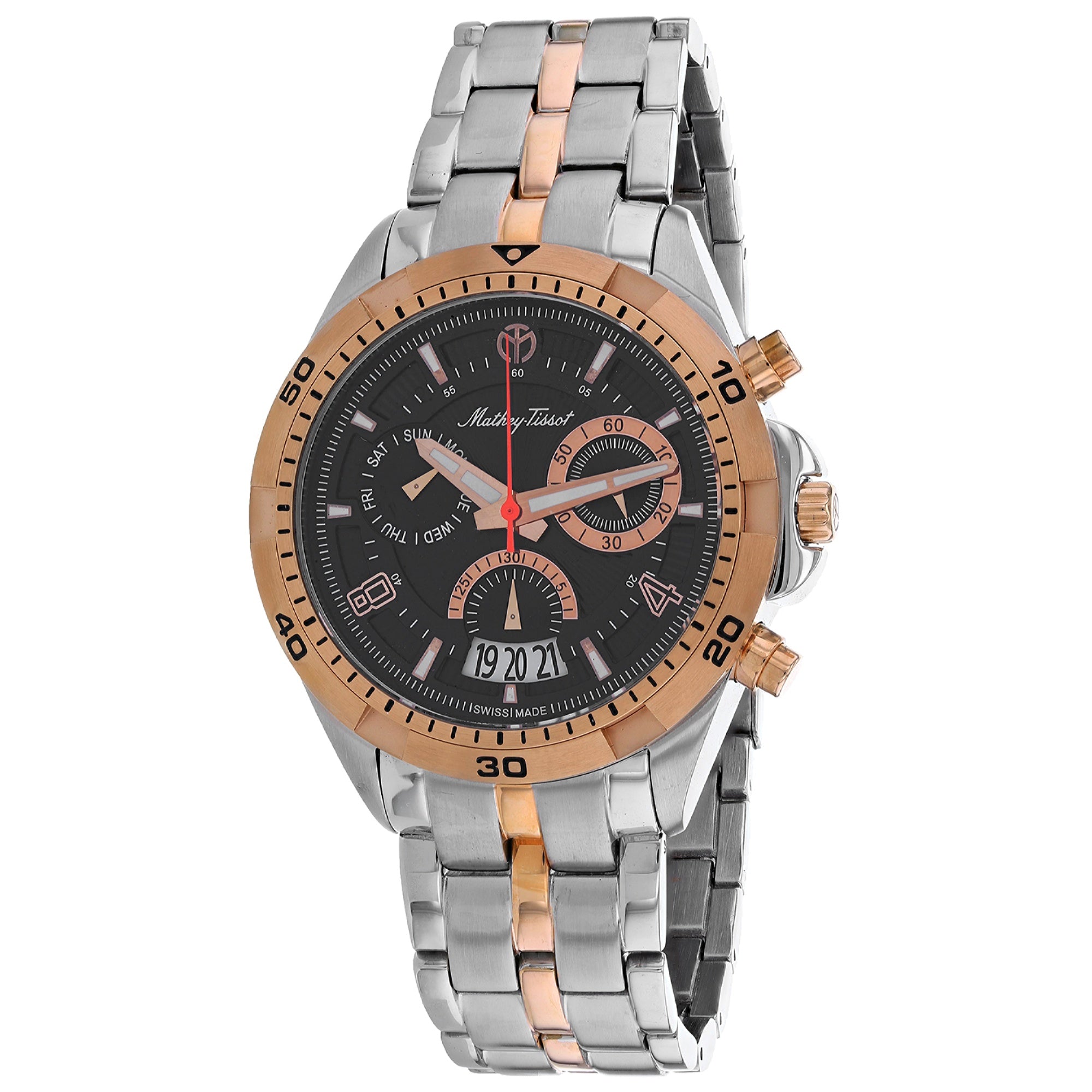 Mathey-Tissot  Quartz Bolton Black Dial Men's Watch H5002CHRN