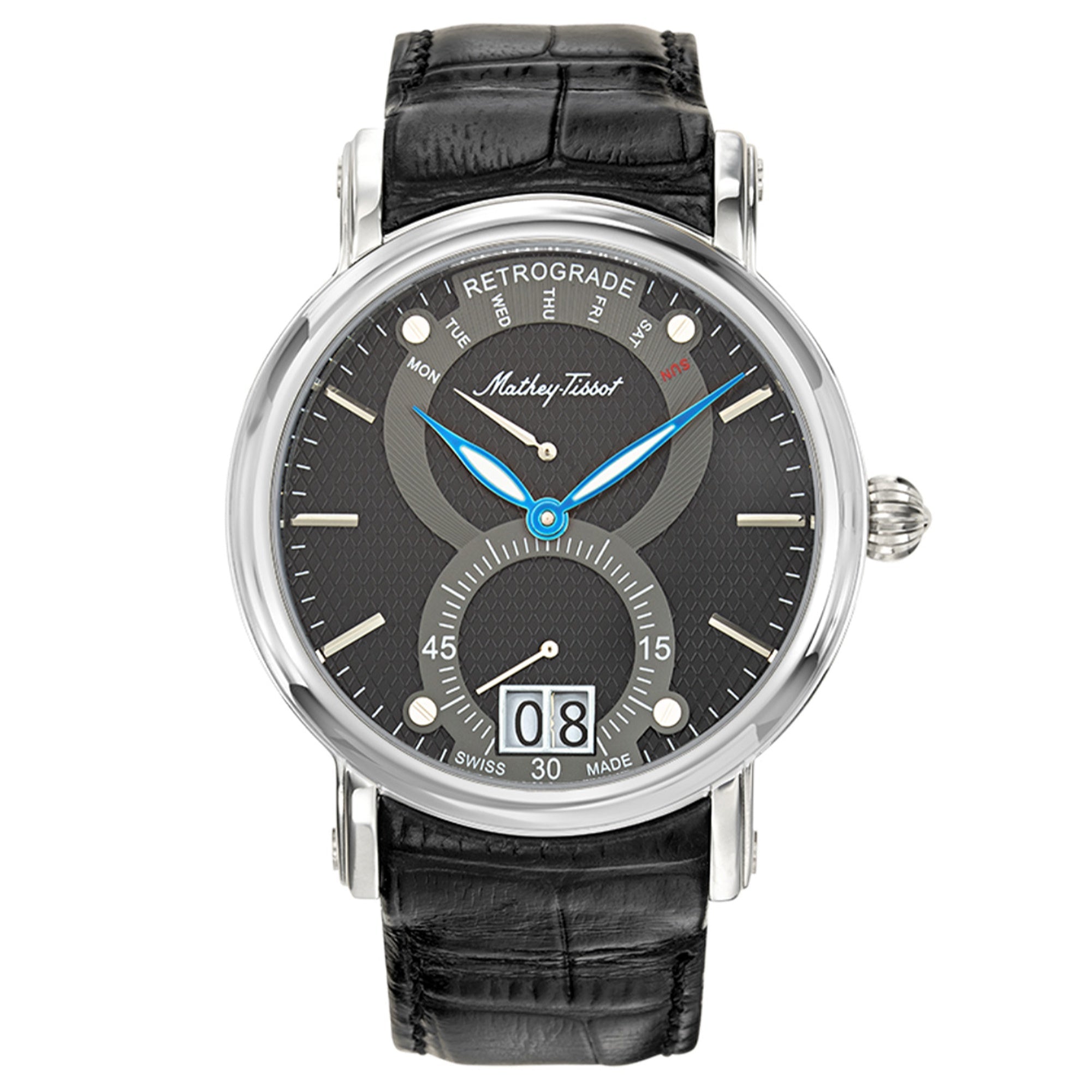 Mathey-Tissot  Quartz Retrograde 1886 White Dial Men's Watch H7022AN
