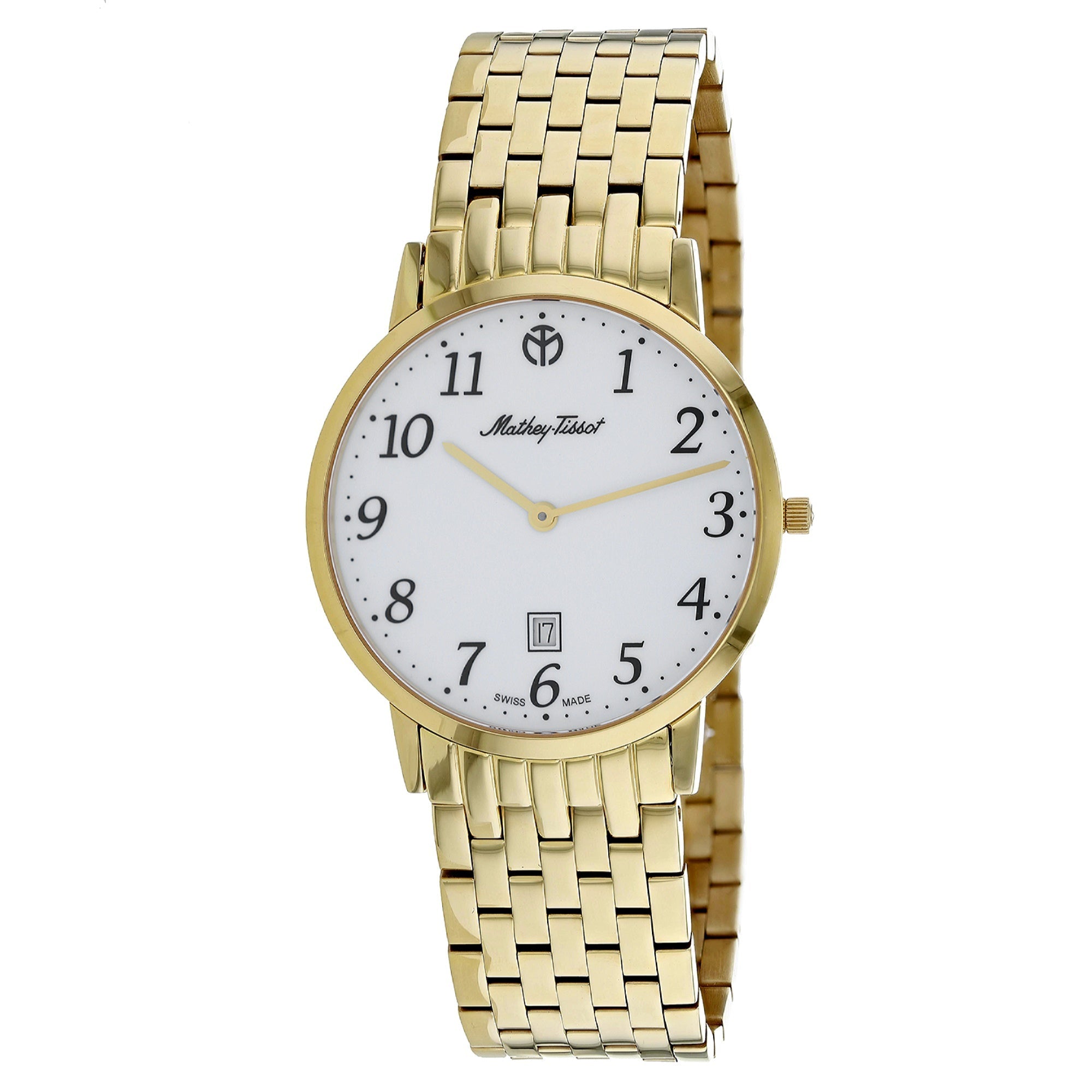 Mathey-Tissot  Quartz Classic Big Date White Dial Men's Watch H9315B6PG