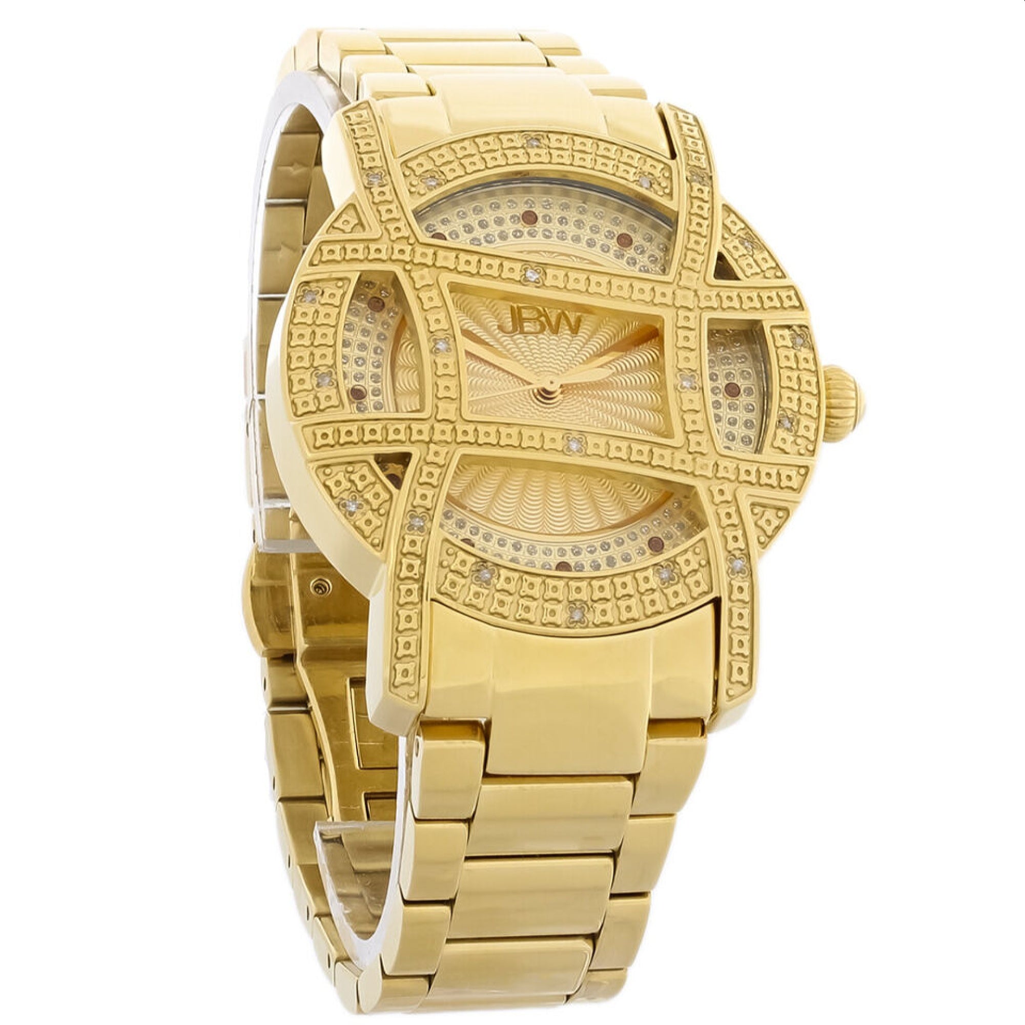 JBW Olympia 10 Year Quartz Diamond Gold-Tone Dial Women's Watch JB-6214-10B