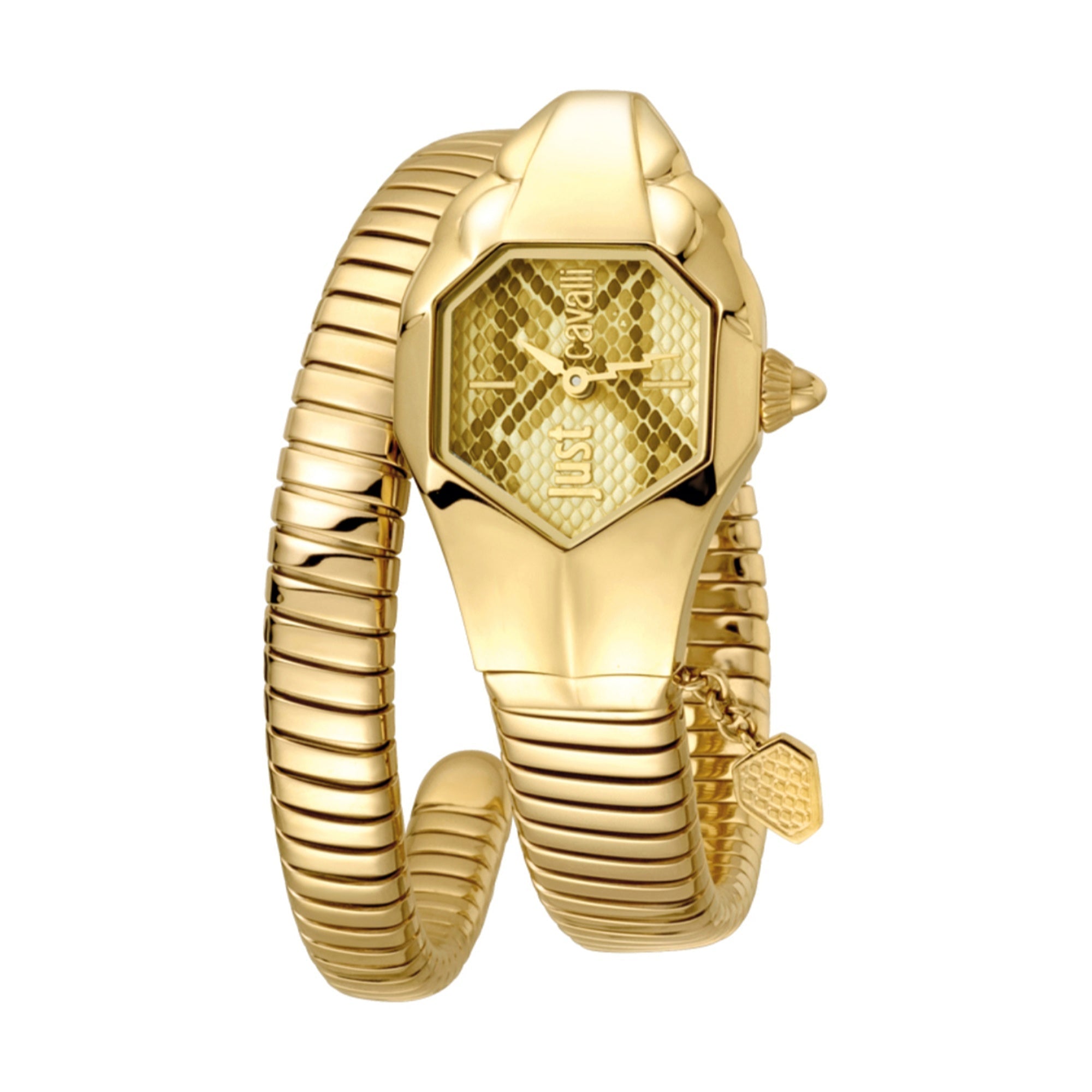 Just Cavalli  Quartz Septagon Gold Dial Women's Watch JC1L001M0125