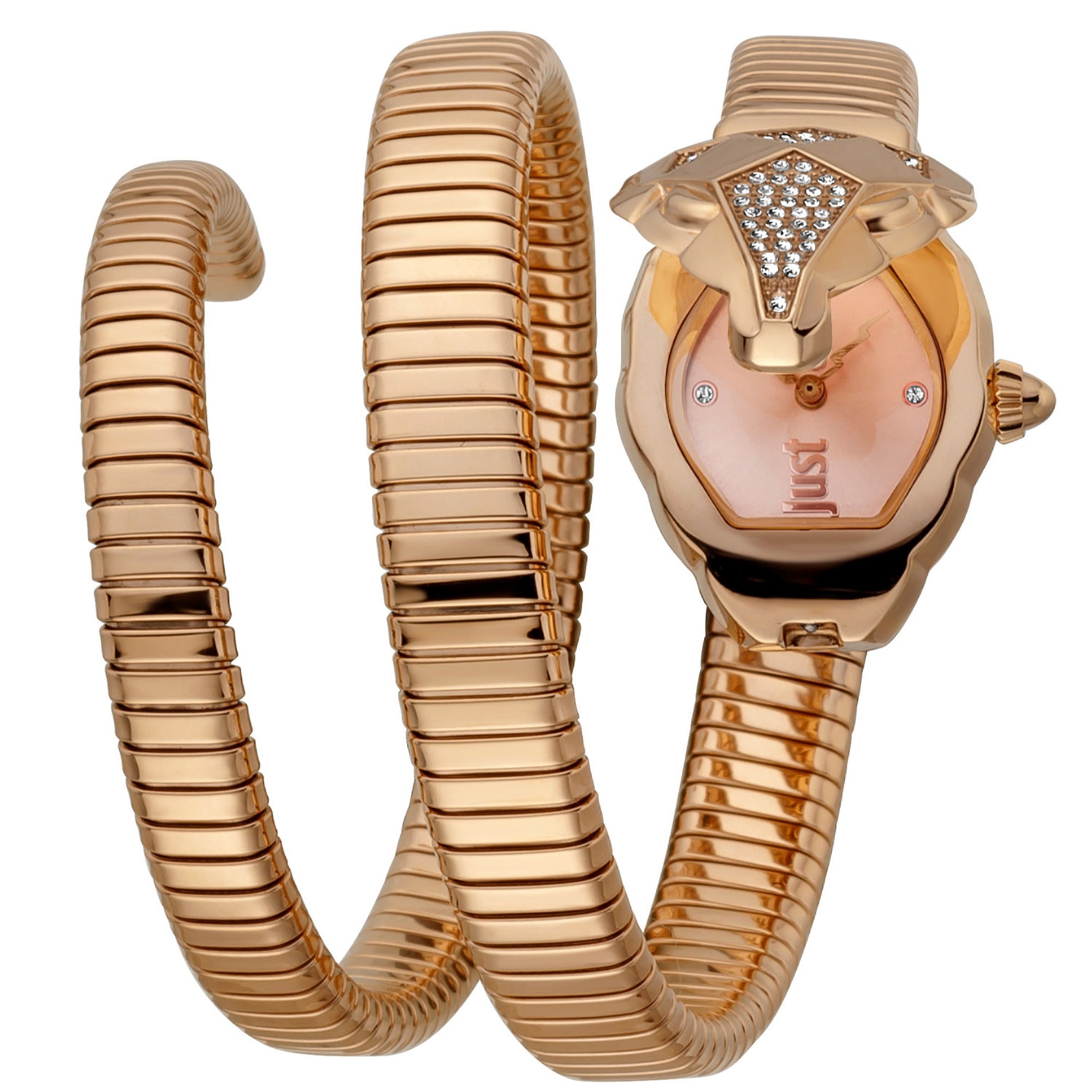 Just Cavalli  Quartz Snake Mirror Rose gold Dial Women's Watch JC1L073M0035