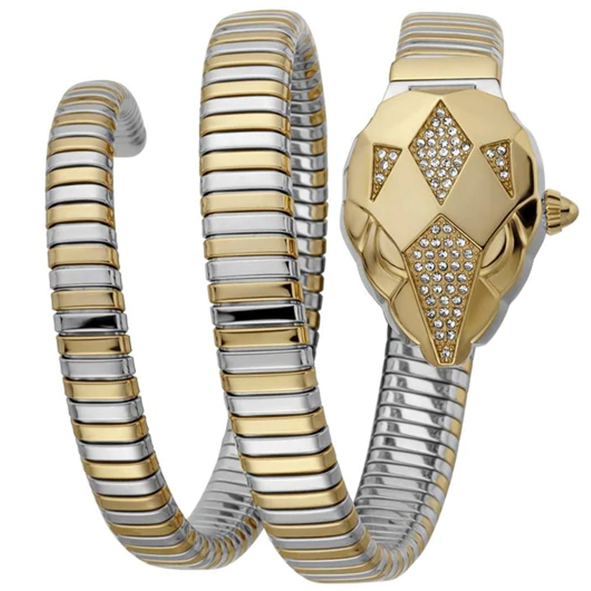 Just Cavalli  Quartz Glam Chic Snake Silver Dial Women's Watch JC1L073M0045