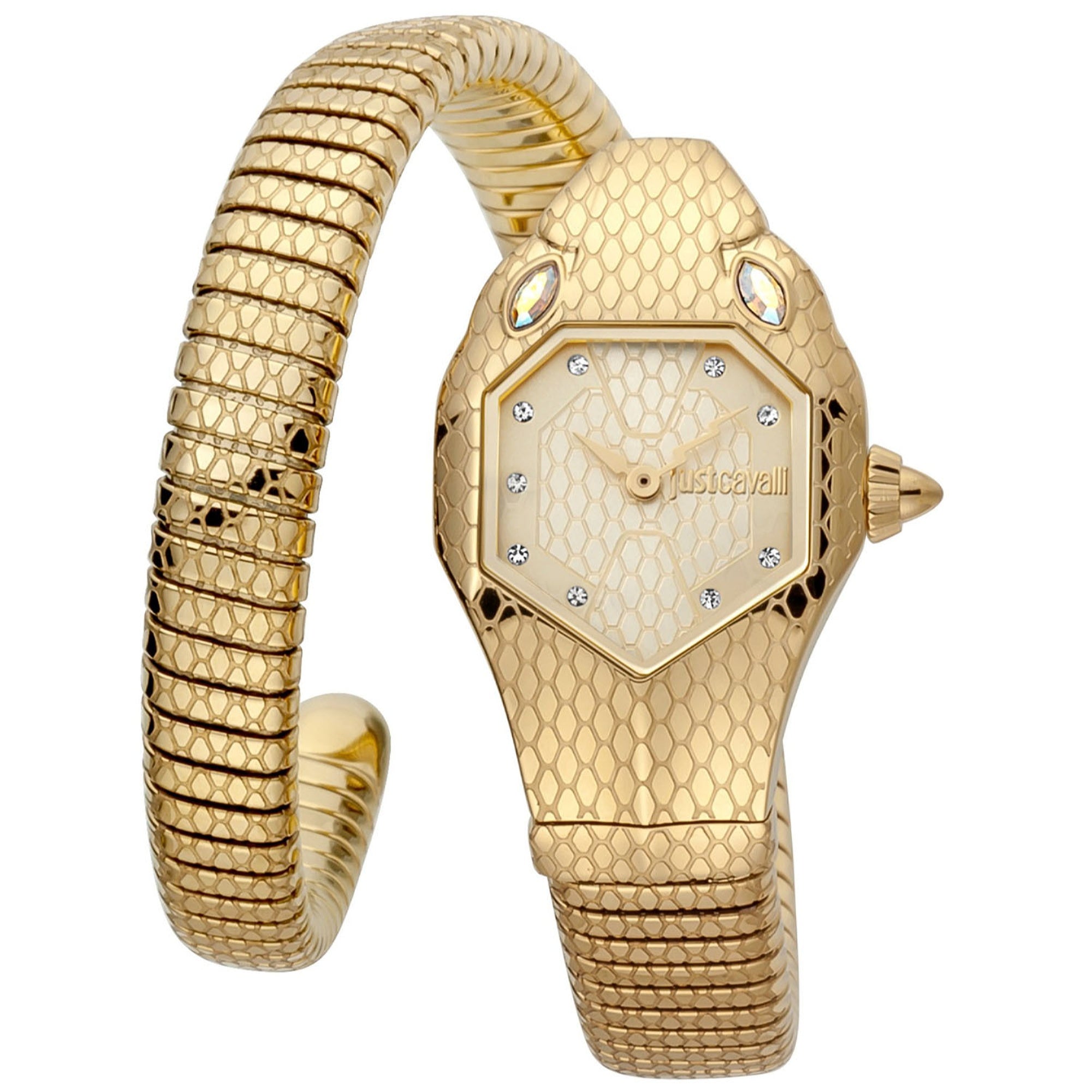Just Cavalli  Quartz Snake Gold Dial Women's Watch JC1L177M0025