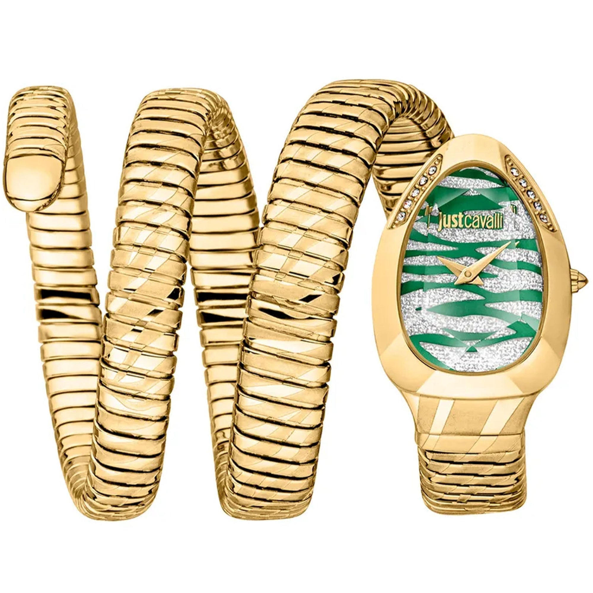 Just Cavalli  Quartz Snake Green Dial Women's Watch JC1L226M0035