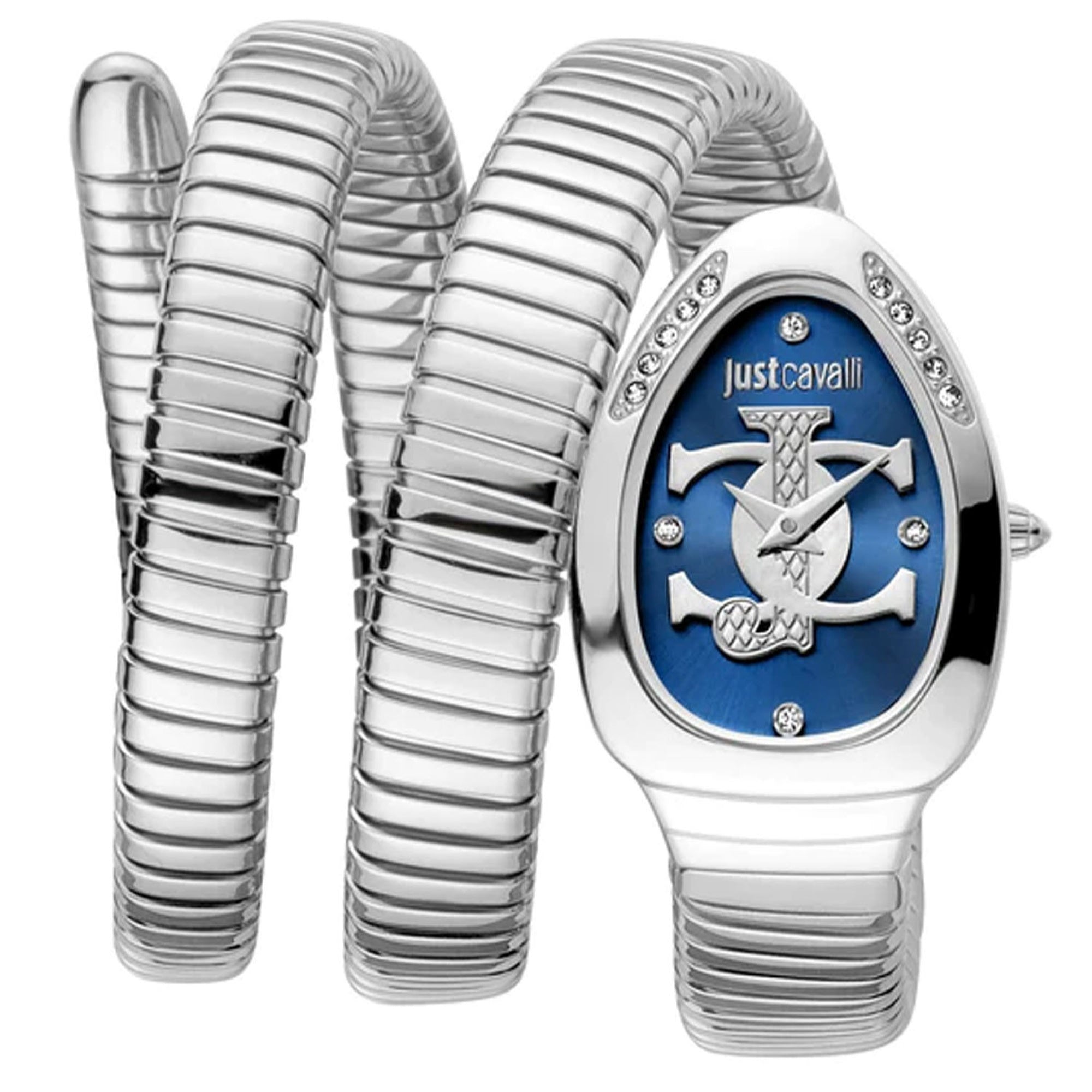 Just Cavalli  Quartz Snake Blue Dial Women's Watch JC1L228M0025
