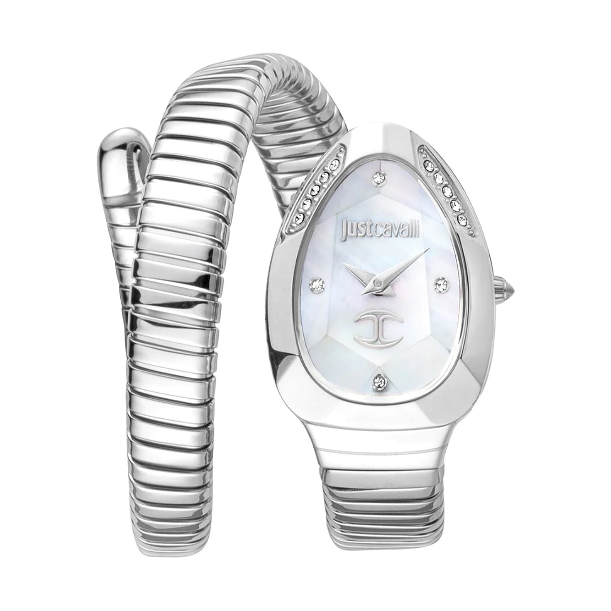 Just Cavalli  Quartz Glam Snake Mother of pearl Dial Women's Watch JC1L229M0015