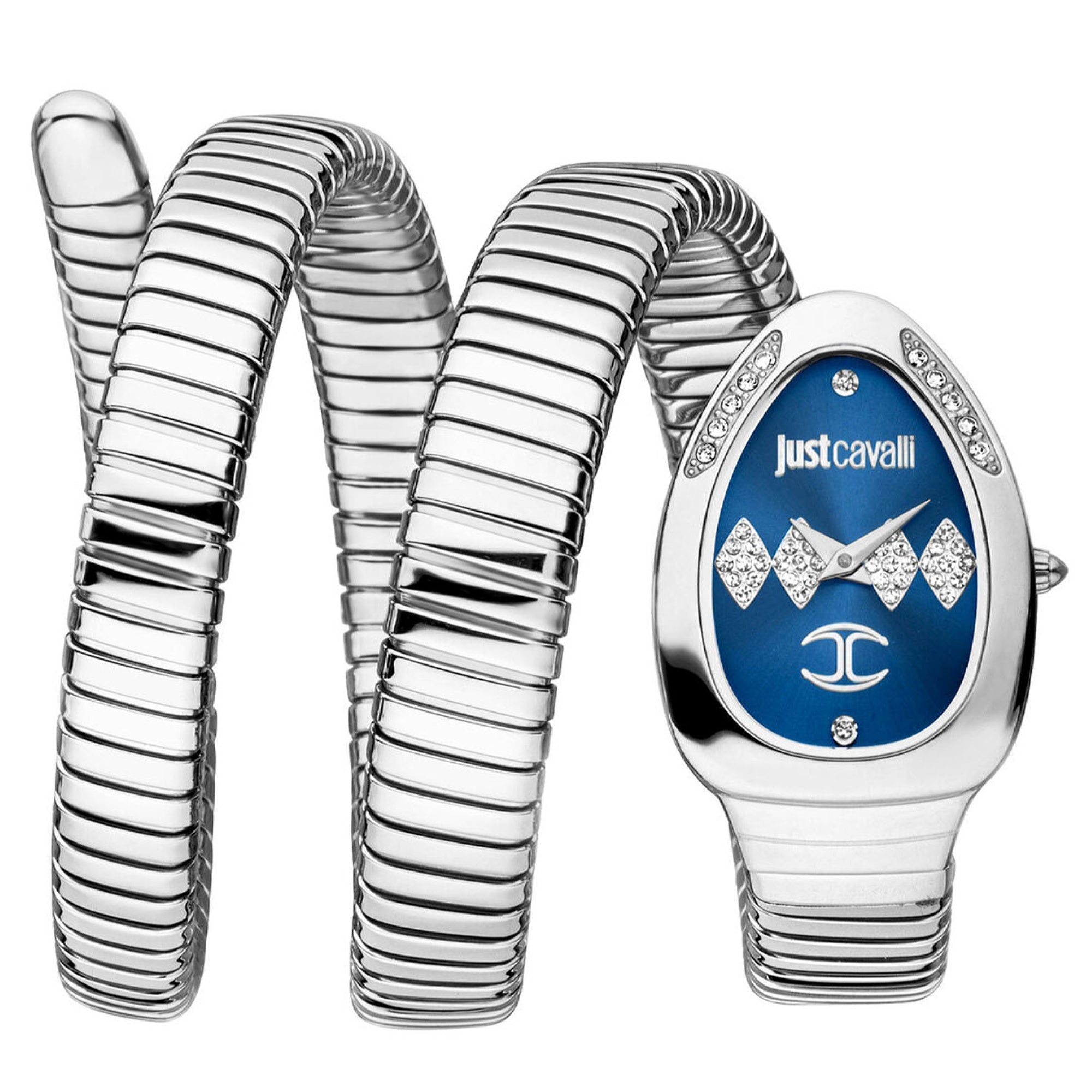 Just Cavalli  Quartz Snake Blue Dial Women's Watch JC1L230M0025