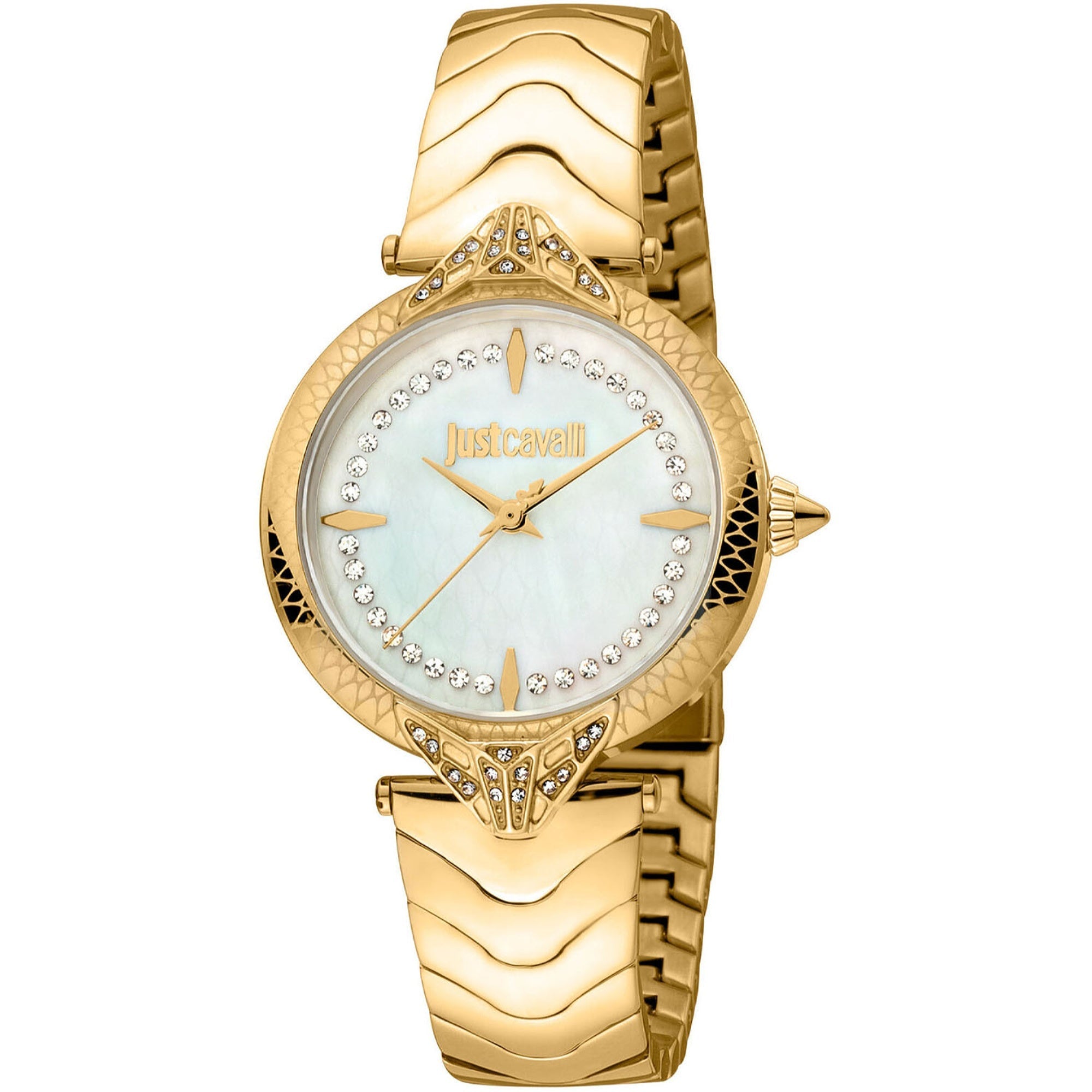 Just Cavalli  Quartz Snake Mother of pearl Dial Women's Watch JC1L238M0065
