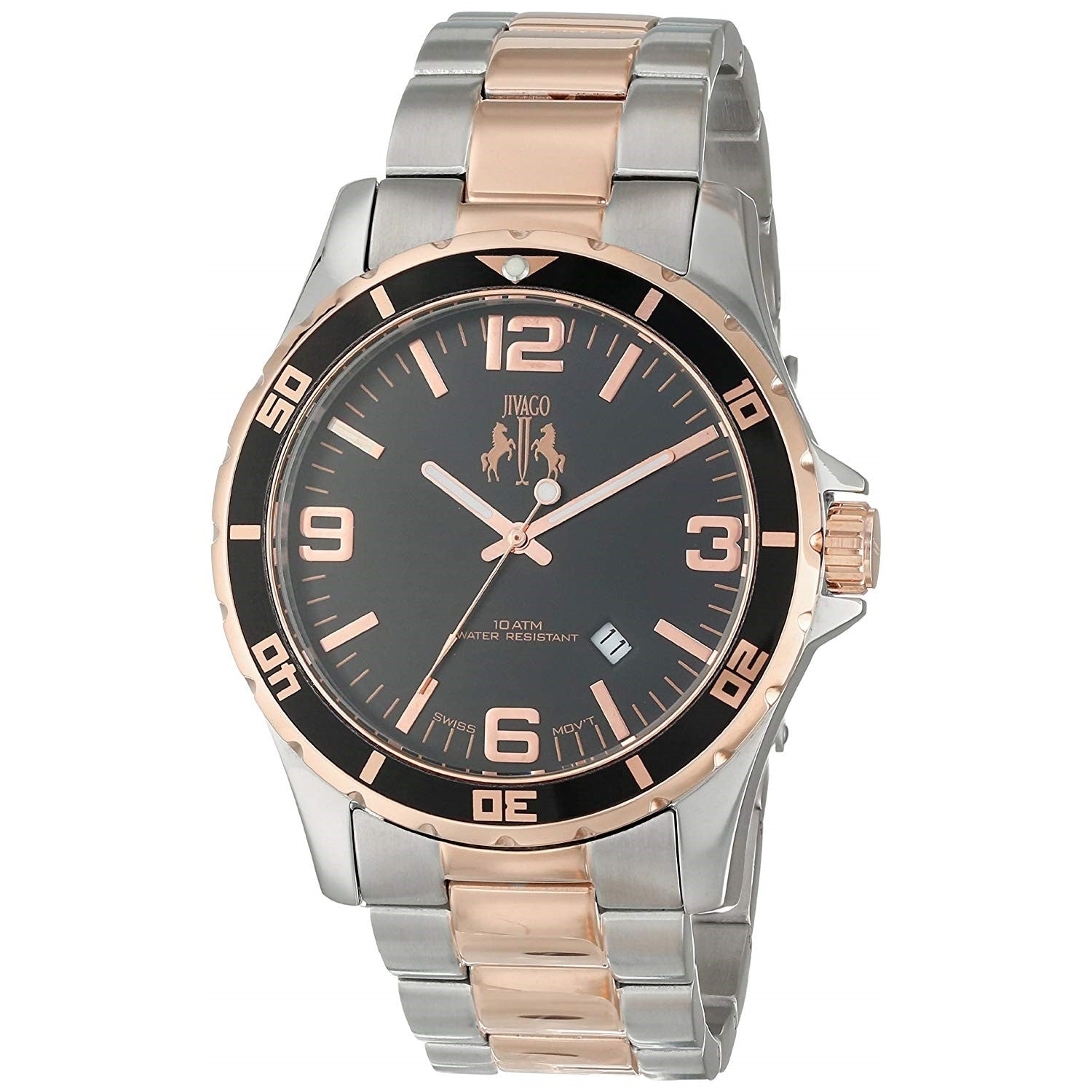 Jivago Ultimate Quartz Black Dial Men's Watch JV6118