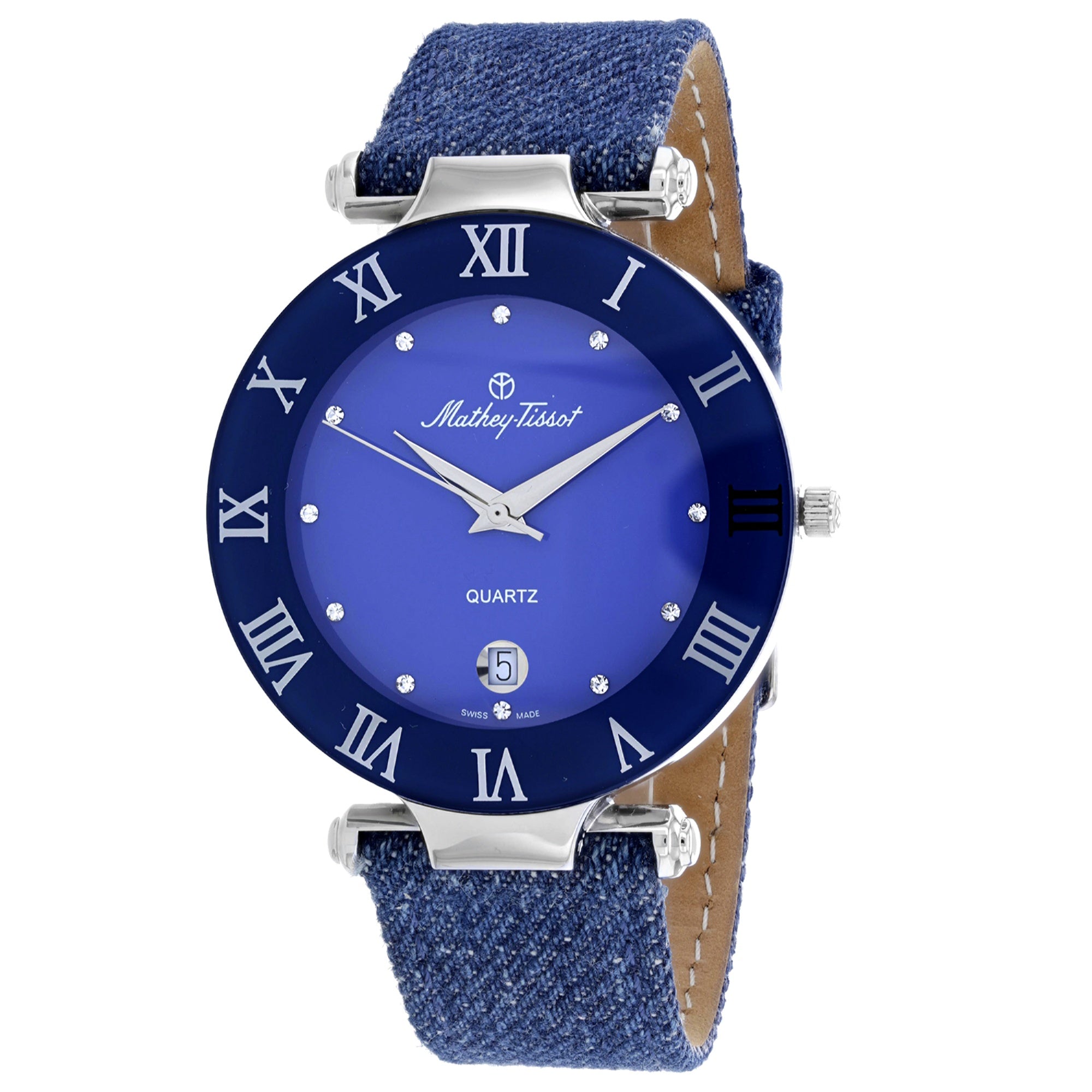 Mathey-Tissot  Quartz Classic Blue Dial Women's Watch KB266M