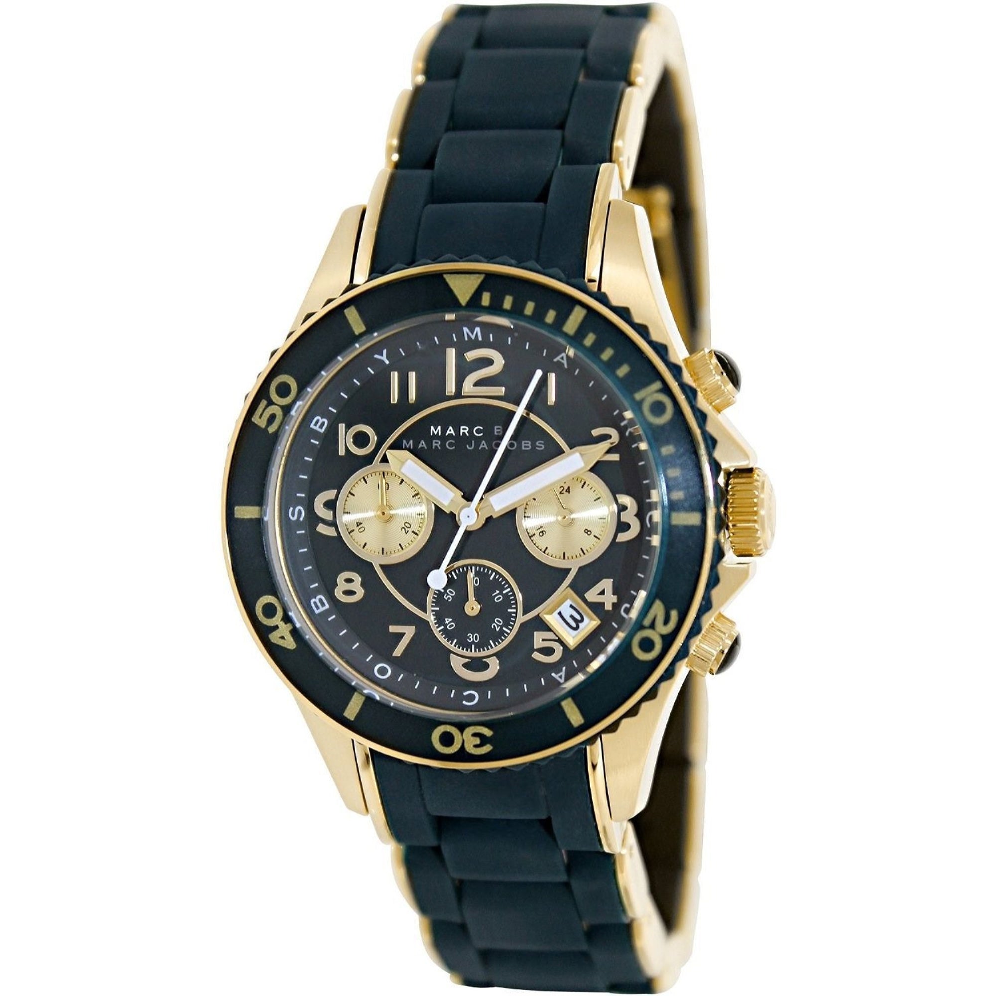 Marc Jacobs Rock Quartz Chronograph Black Dial Women's Watch MBM2597