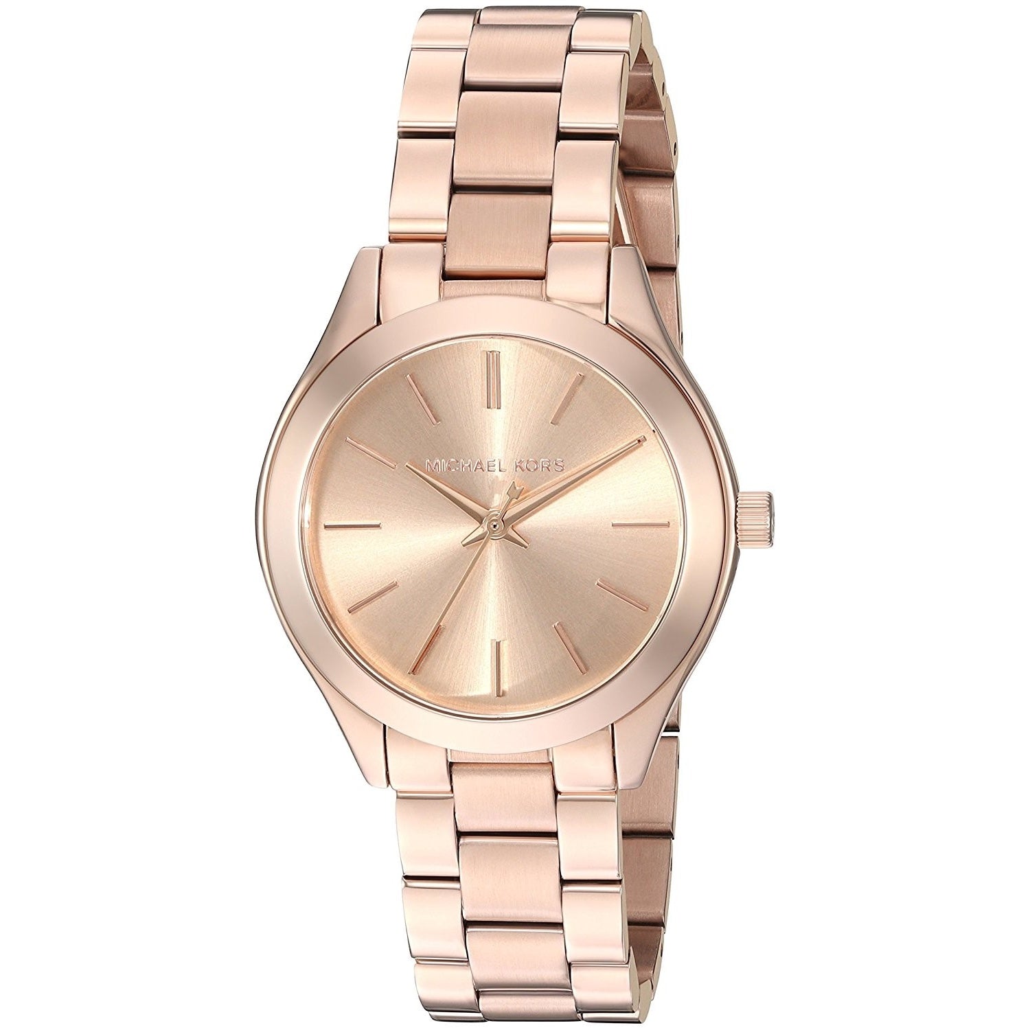 Michael Kors Mini Slim Runway Quartz Rose-Tone Dial Women's Watch MK3513