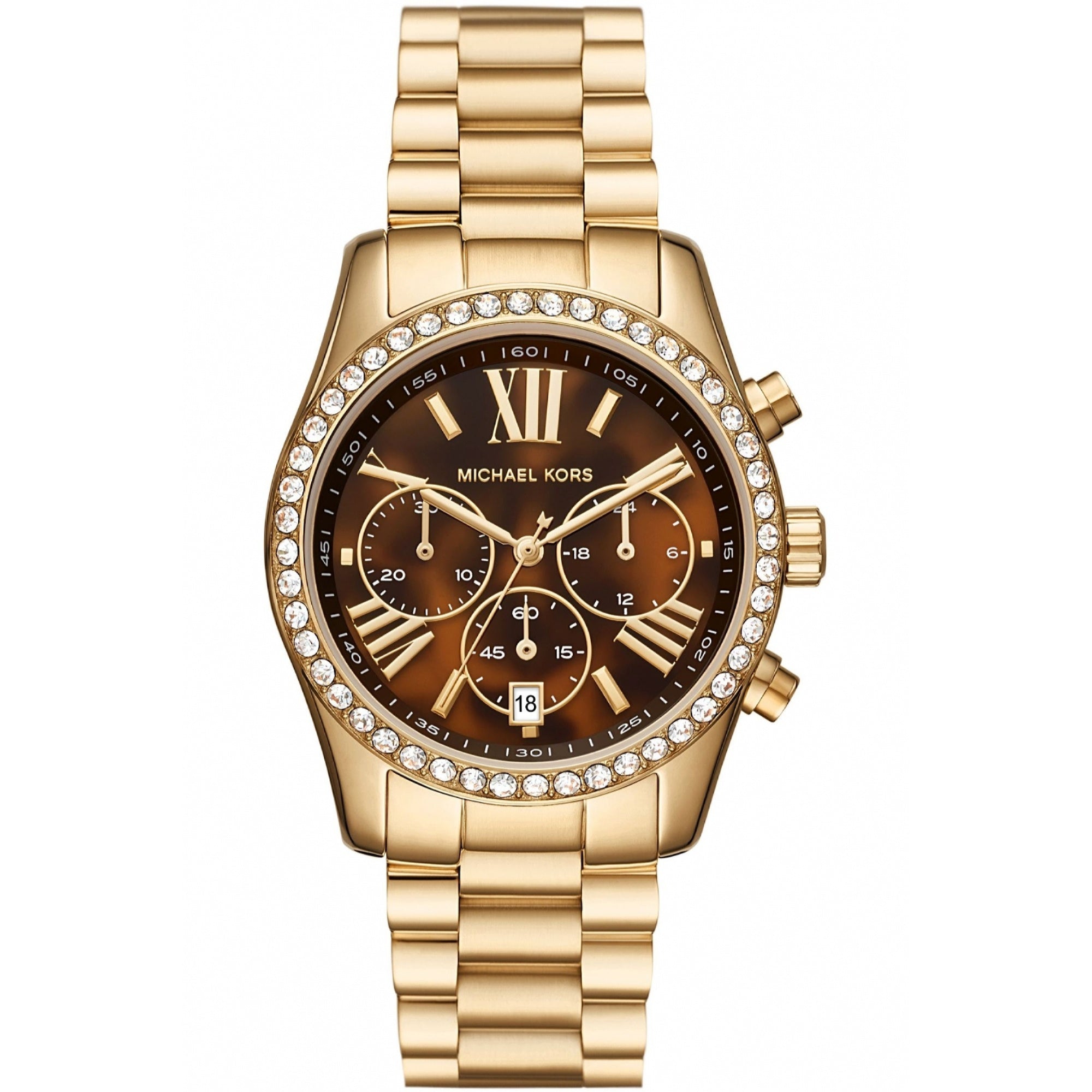 Michael Kors  Quartz Lexington Lux Brown Dial Women's Watch MK7276