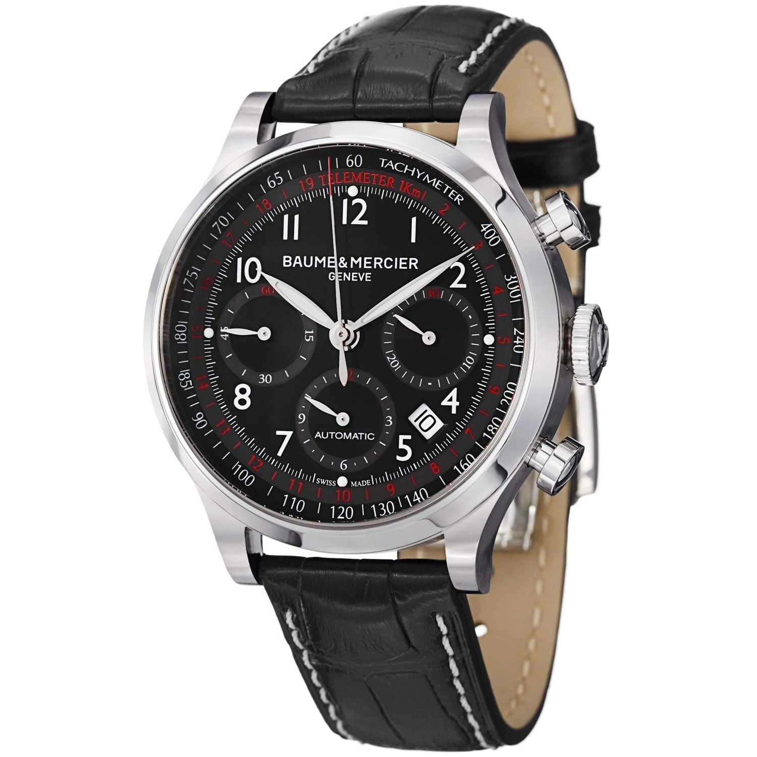 Baume & Mercier Capeland Automatic Chronograph Automatic Black Dial Men's Watch MOA10084