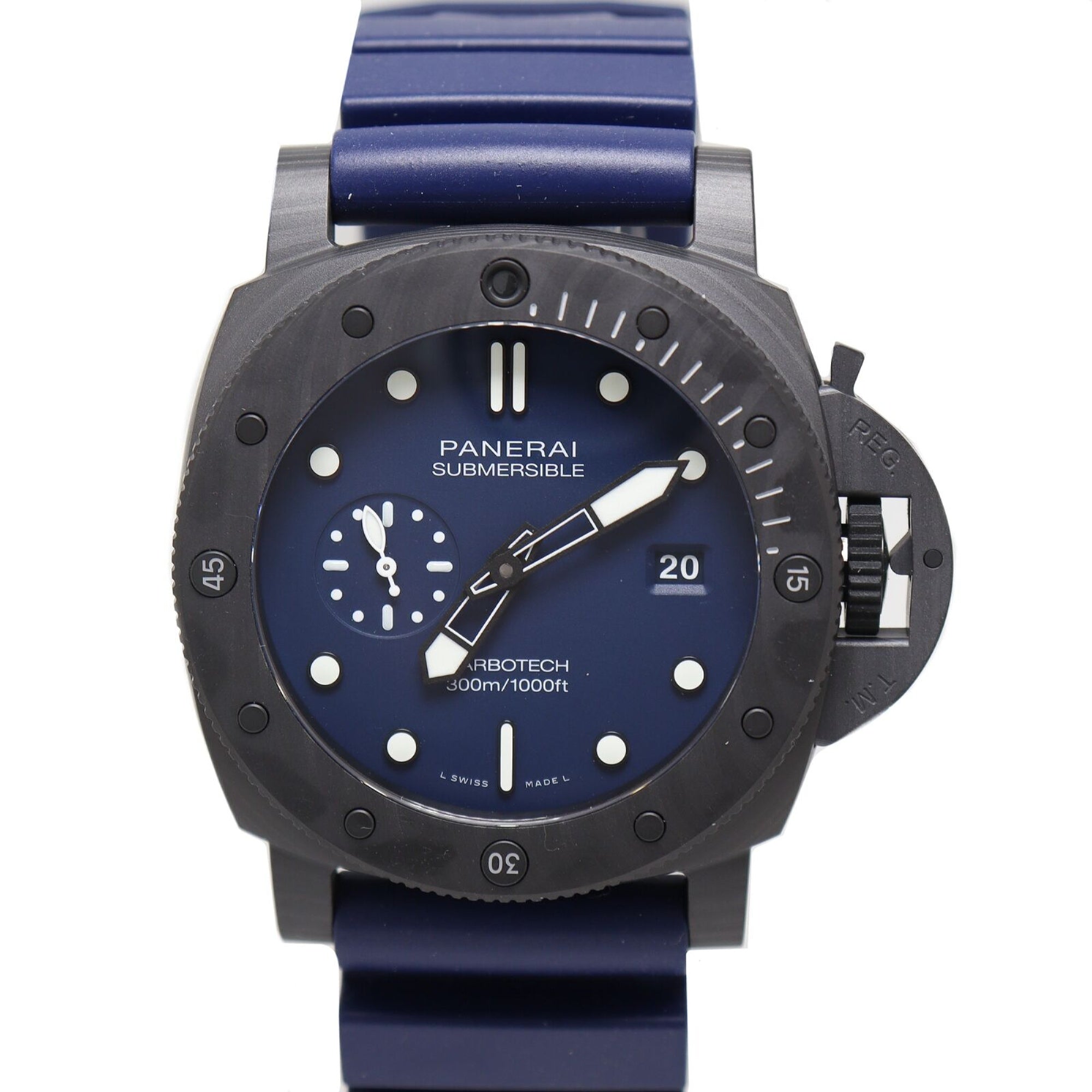Panerai Submersible Automatic Blue Dial Men's Watch PAM01232