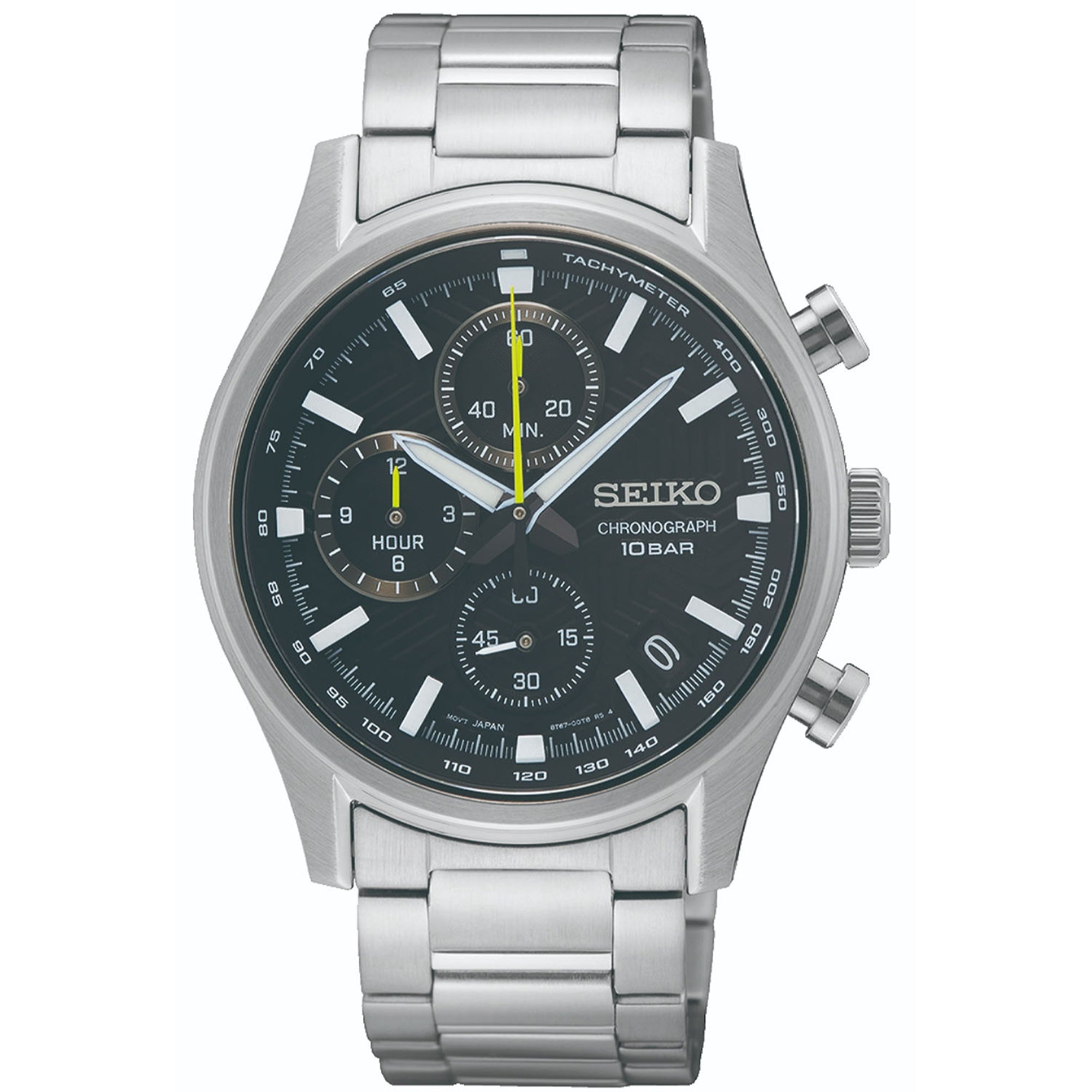 Seiko  Quartz Classic Black Dial Men's Watch SSB419
