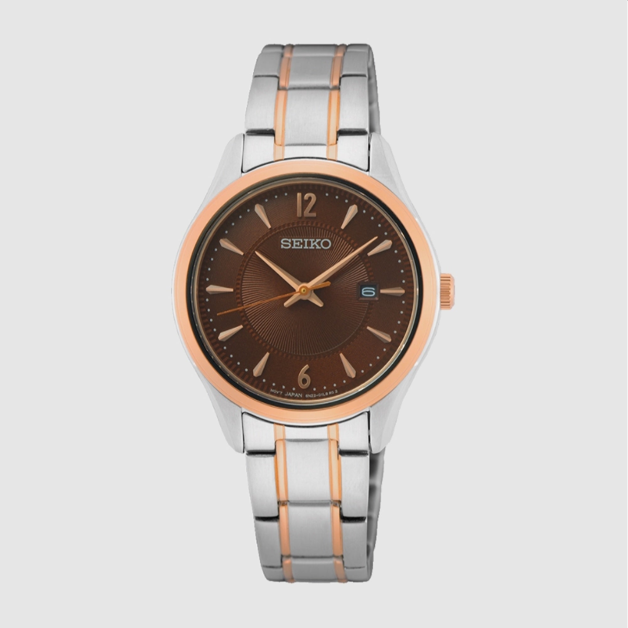 Seiko  Quartz Brown Dial Women's Watch SUR476