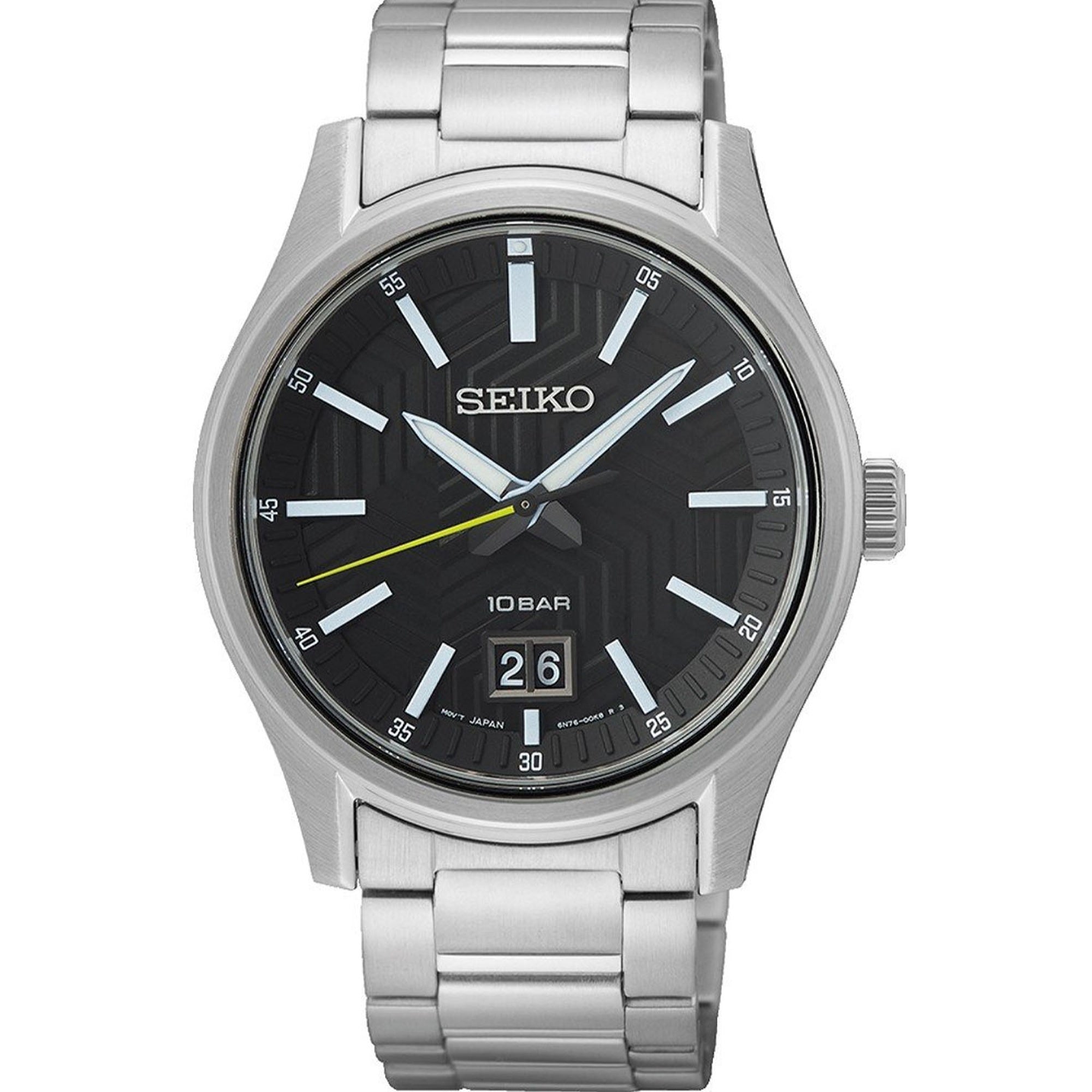 Seiko  Quartz Classic Black Dial Men's Watch SUR535