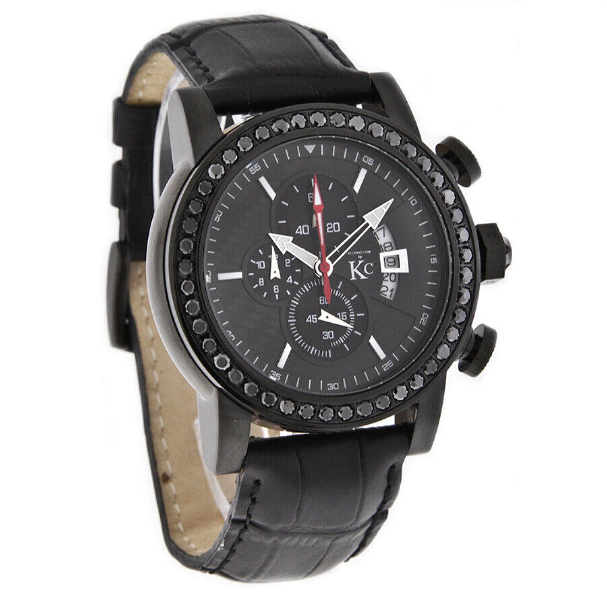 Kenneth Cole Techno Com Quartz Chronograph Black Dial Men's Watch WA005282